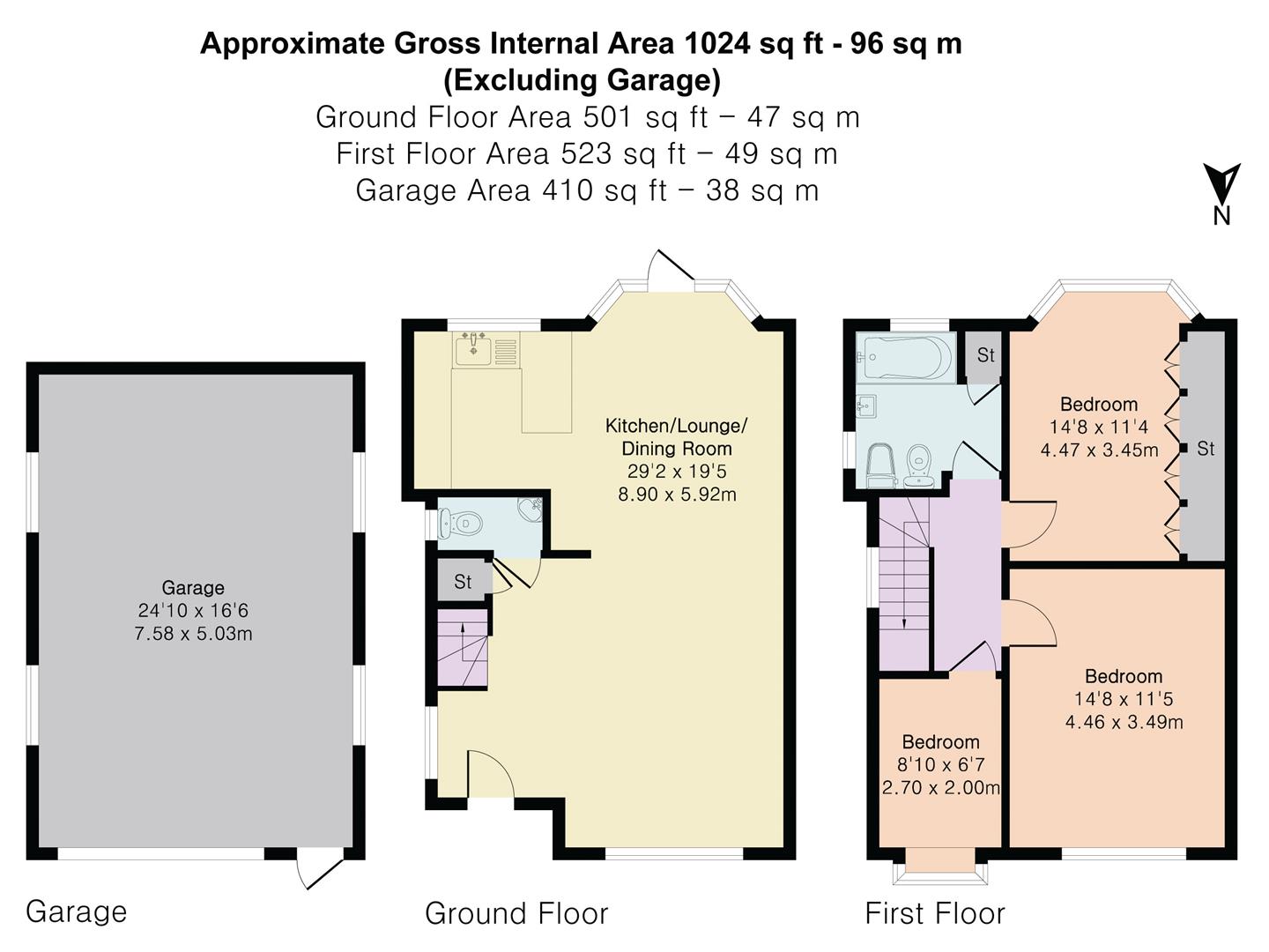 136, Norval Road, Sudbury Court Estate floorplan