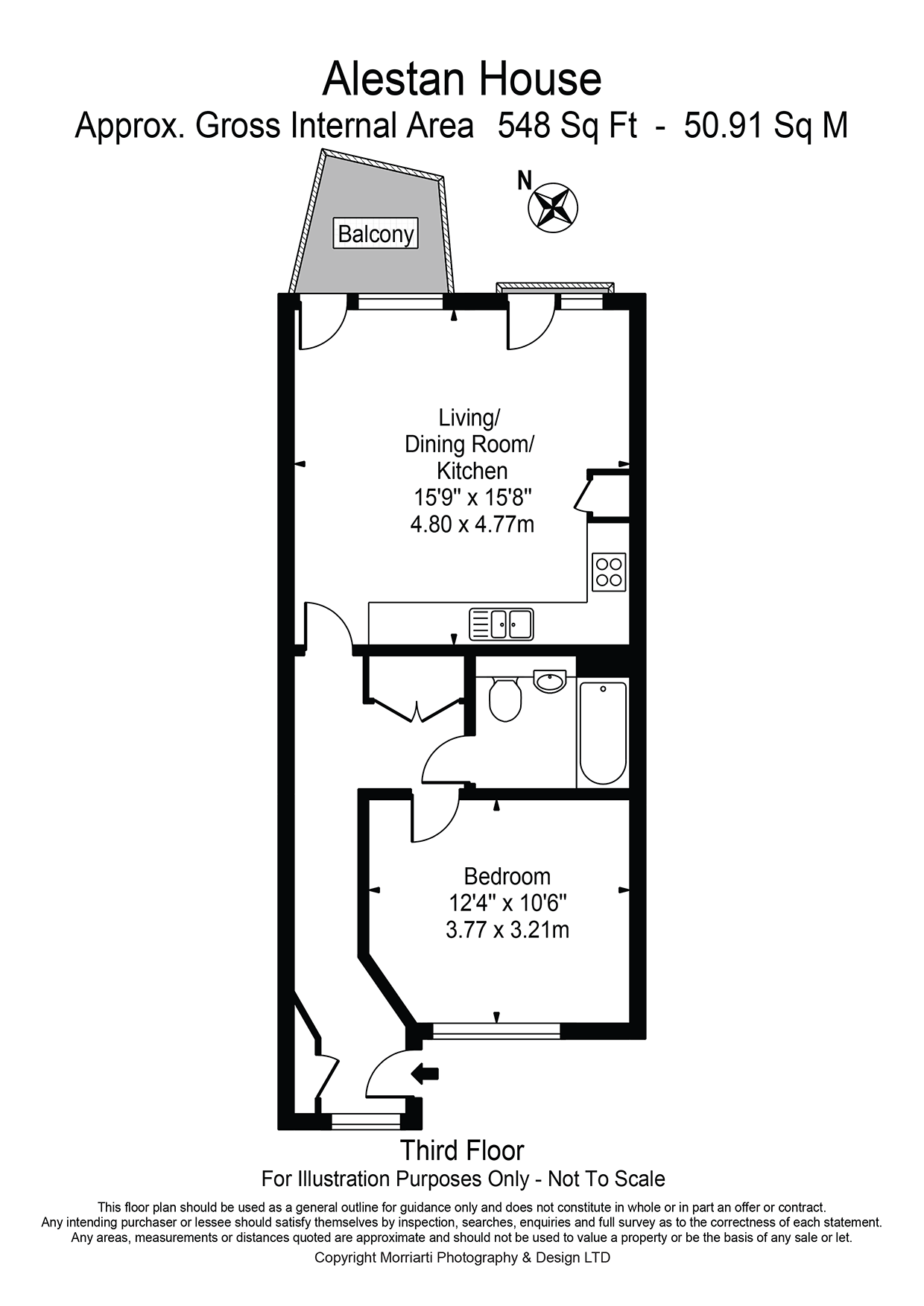 12, Alestan House, 198, Freston Road, London floorplan