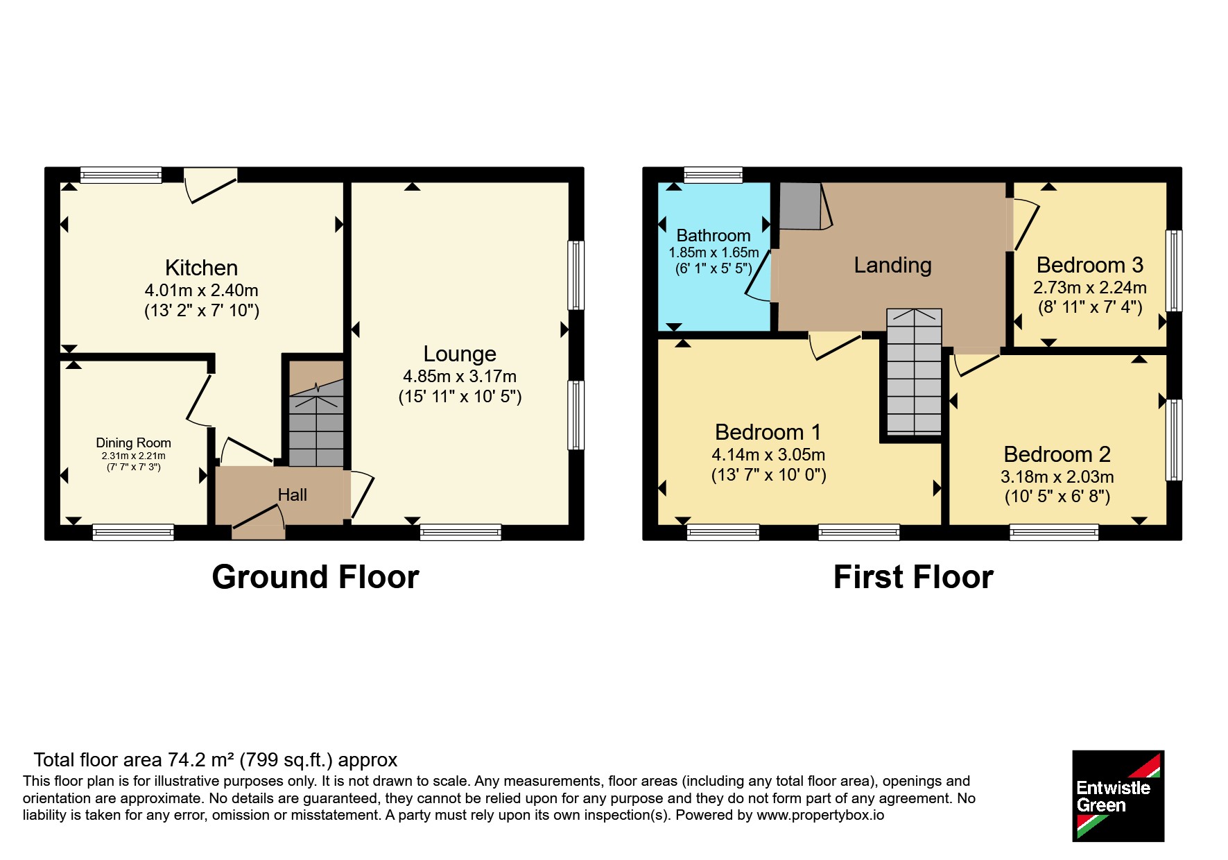 73, Thurnham Road, Preston floorplan
