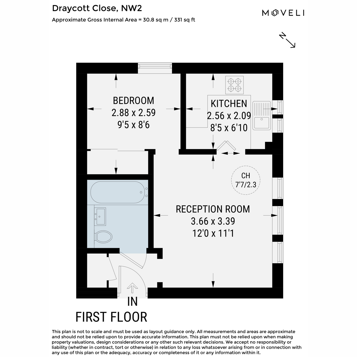 50, Draycott Close, London floorplan