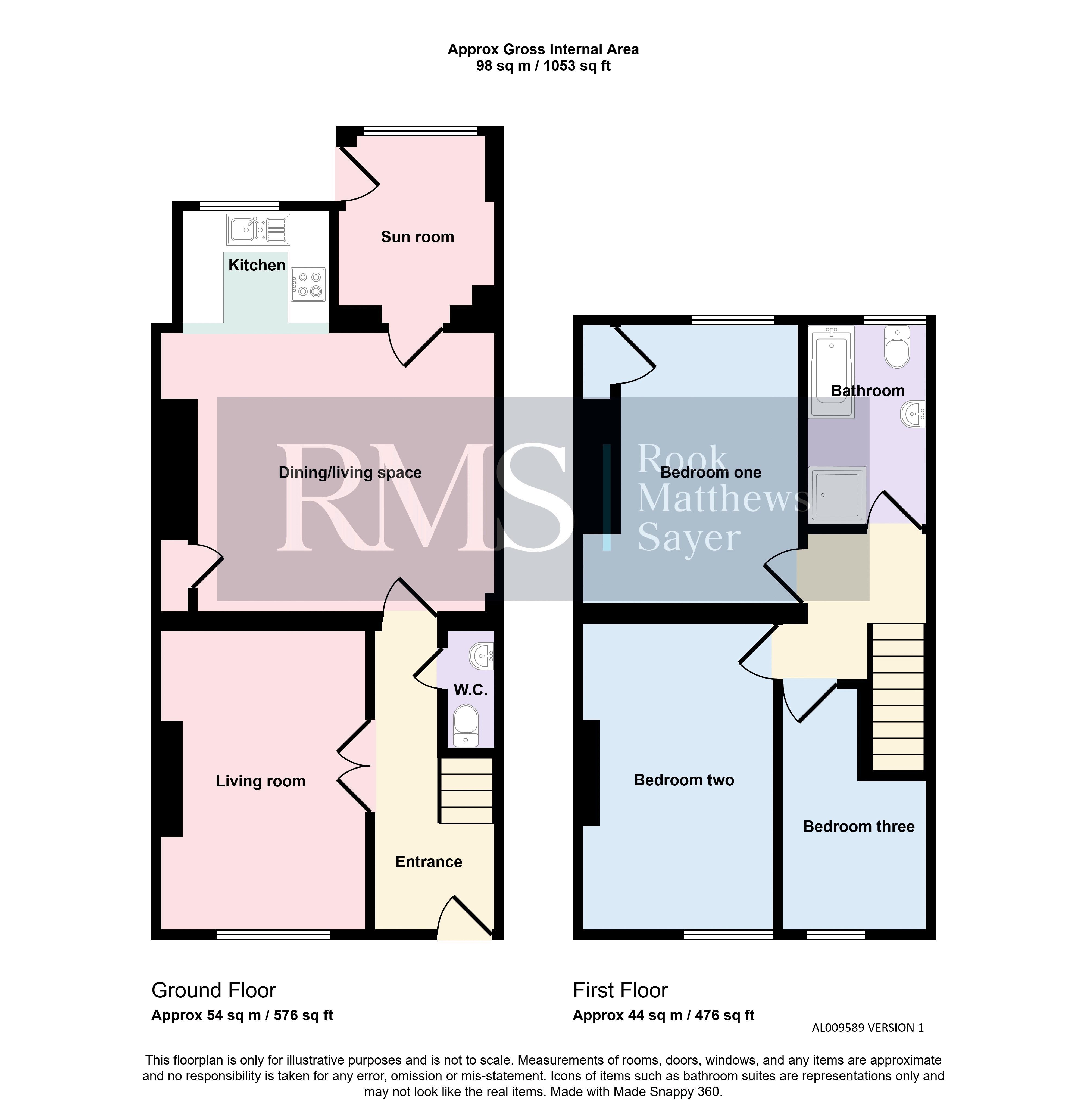 64, Church Street, Morpeth floorplan
