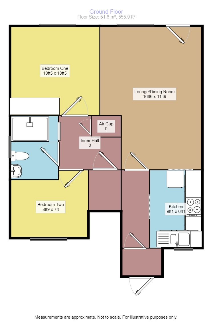 2 Bedrooms Flat for sale in Flack Gardens, Hoo, Rochester ME3
