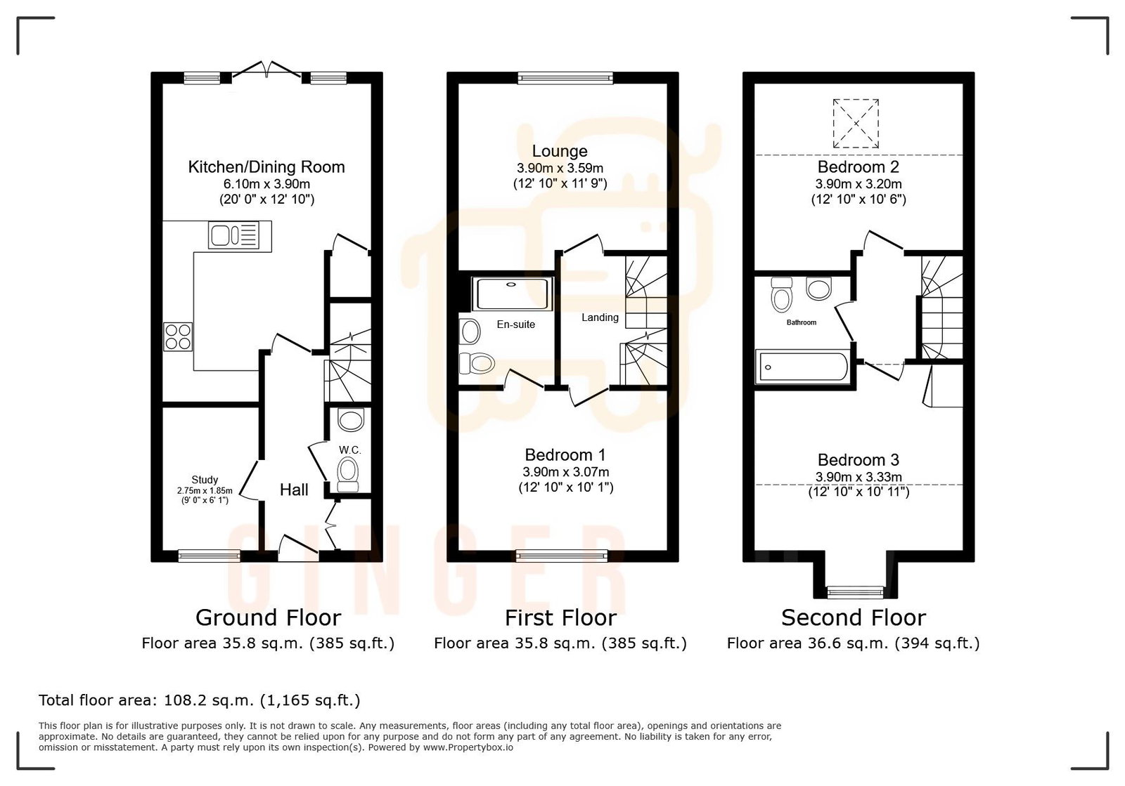 58, Harlequin Crescent, Wixams floorplan