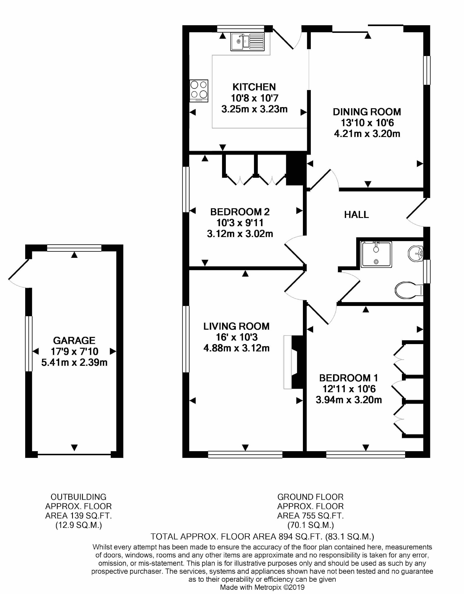 2 Bedrooms Detached bungalow for sale in Bagley Close, West Drayton, Middlesex UB7