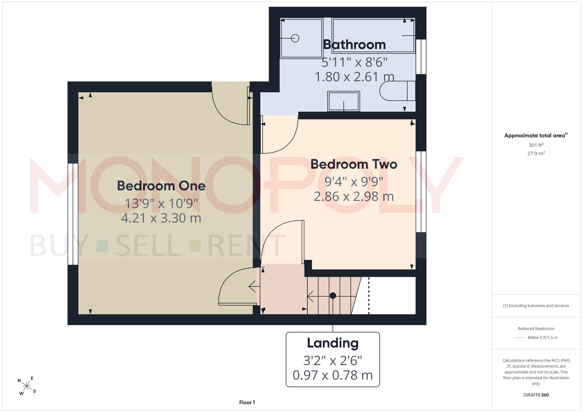 20 Greenfield, Wrexham floorplan