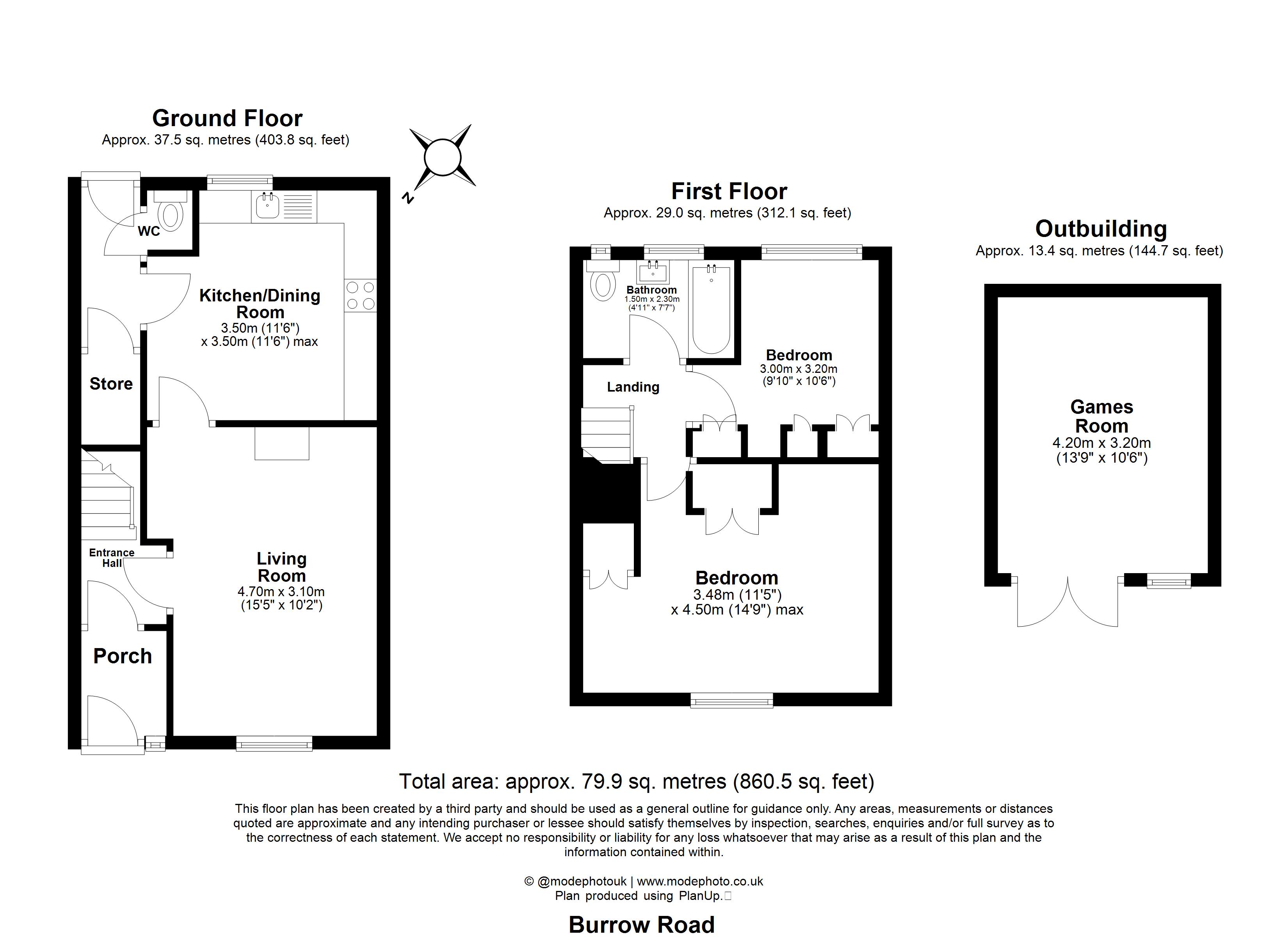130, Burrow Road, Chigwell floorplan