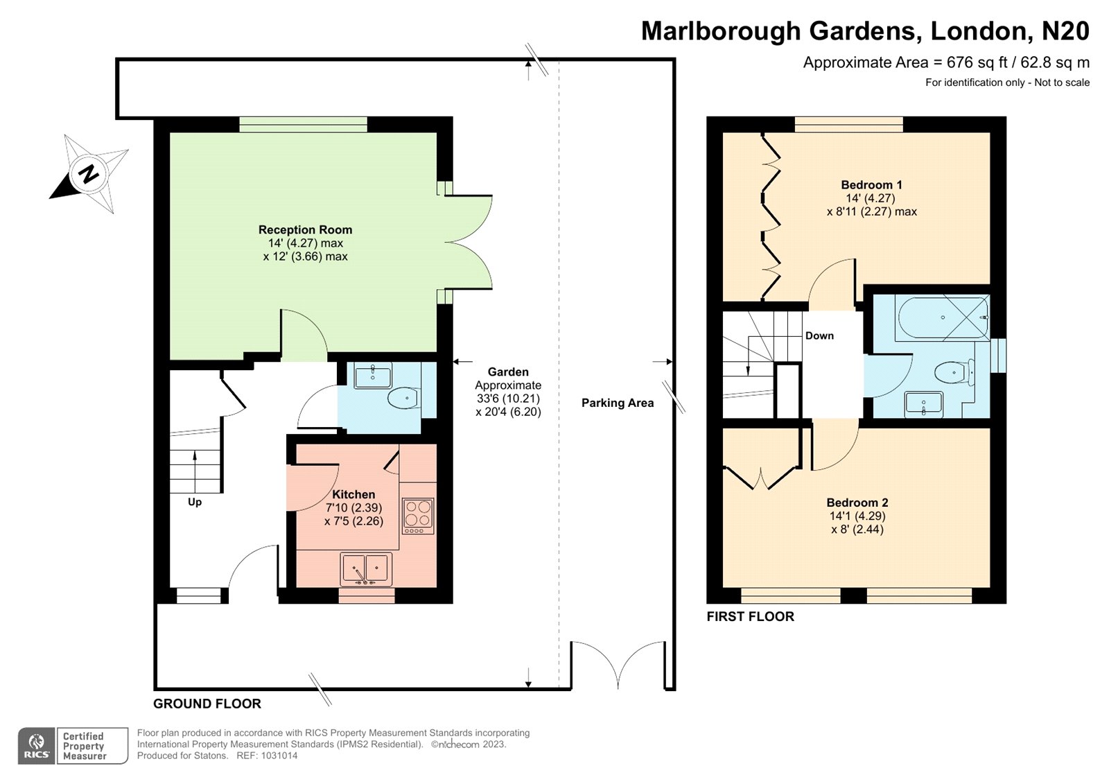 1A, Marlborough Gardens, London floorplan