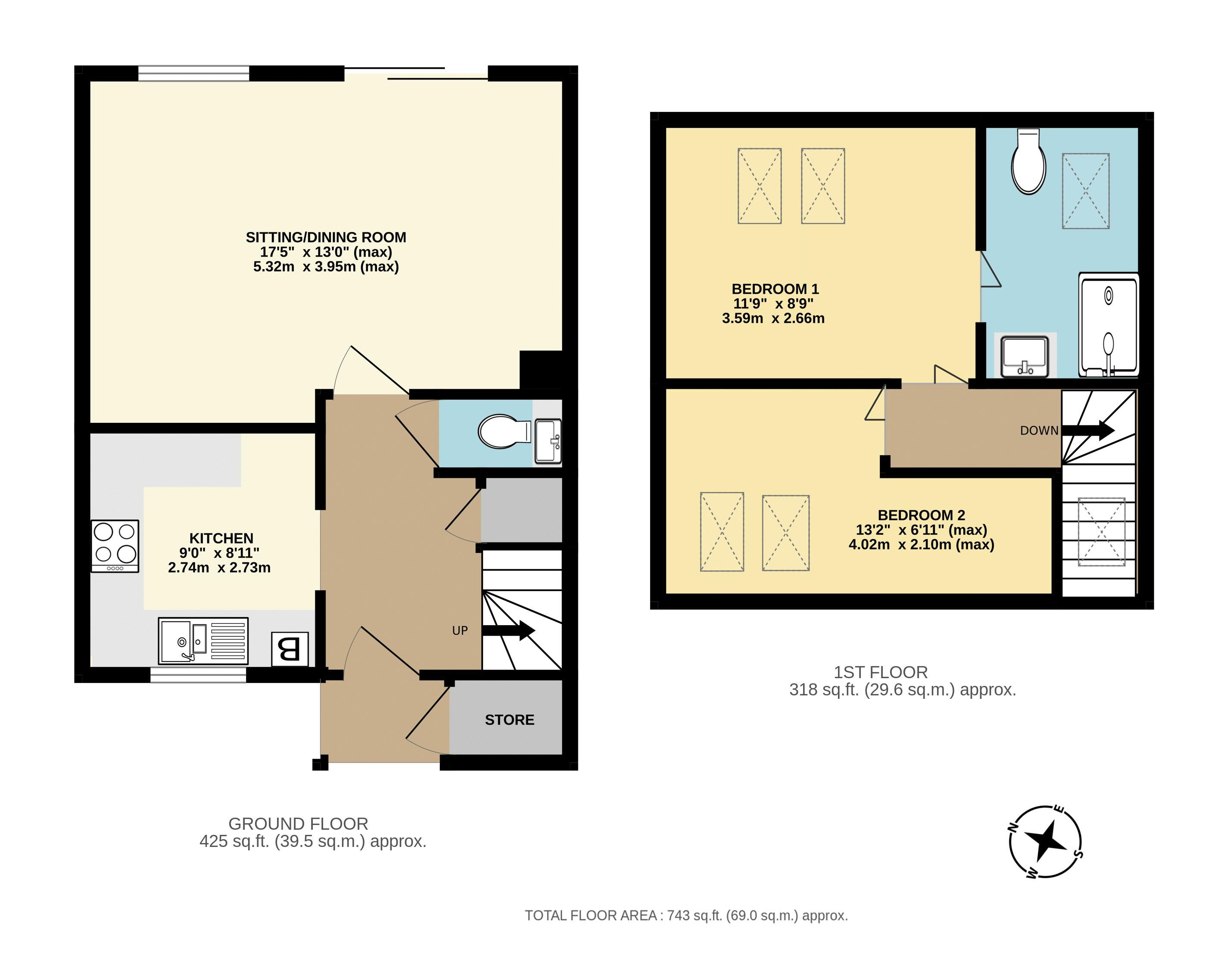 19, Abbey Close, Chard floorplan