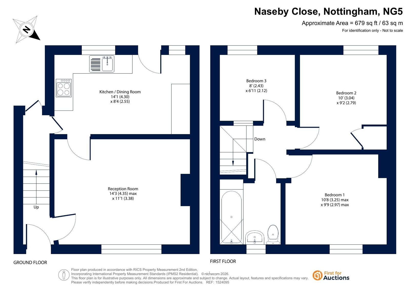 7, Naseby Close, Nottingham floorplan