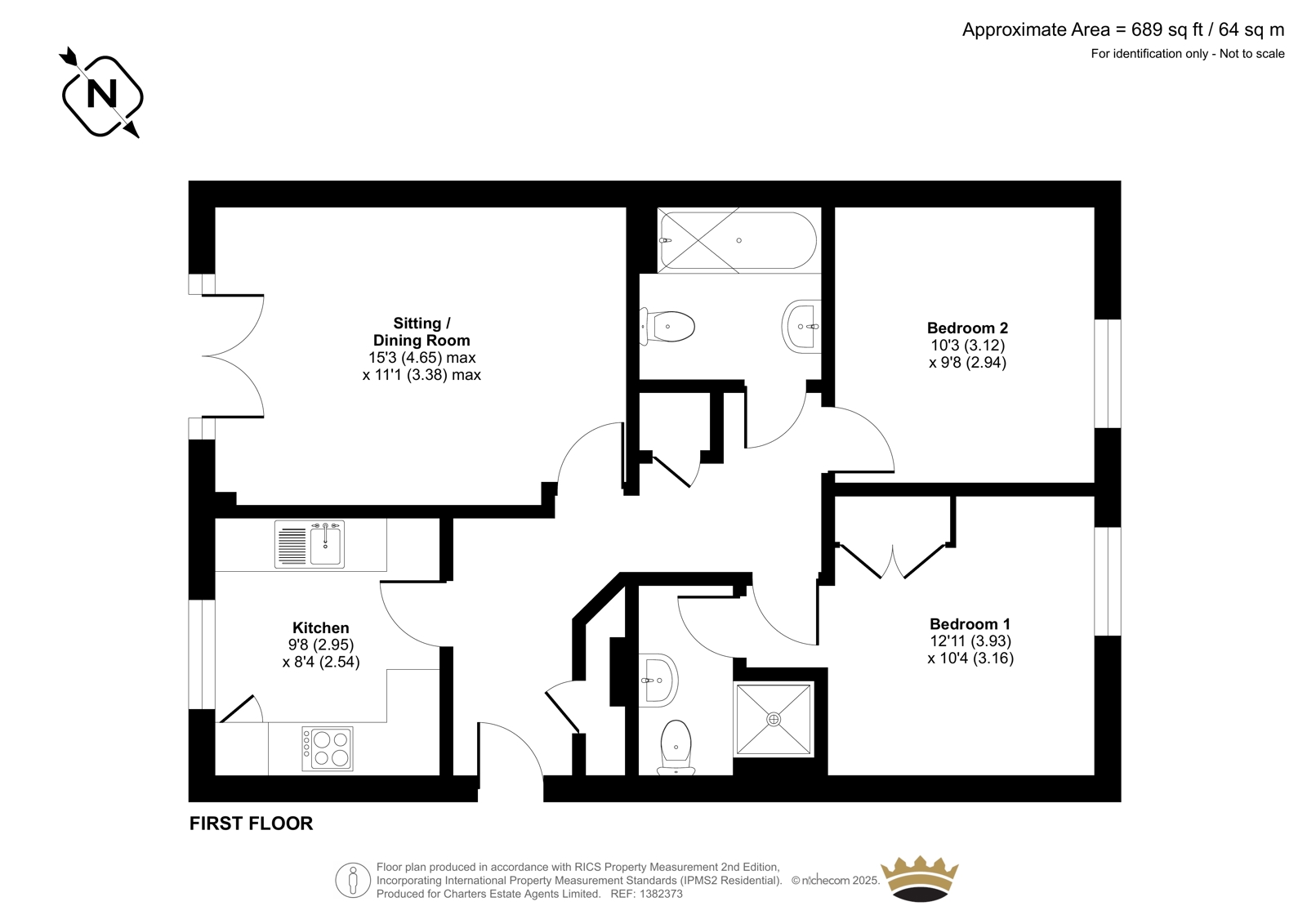 6, Robins Court, Hampshire floorplan