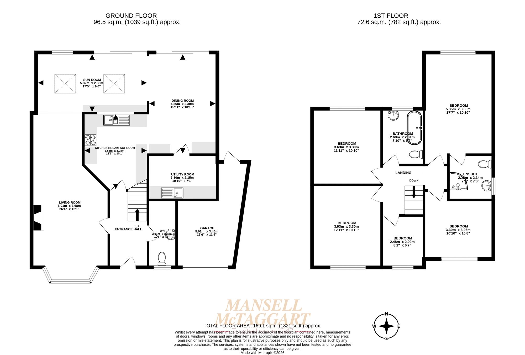 13 The Coronet, Horley floorplan