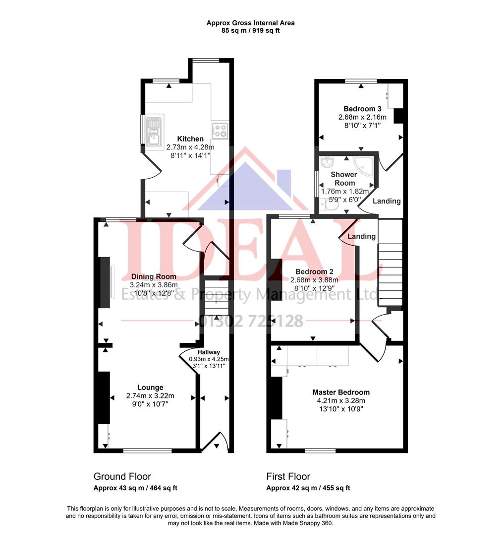 24, Wrightson Avenue, Warmsworth, Doncaster floorplan