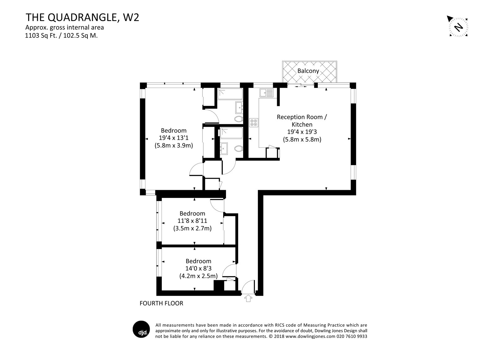 3 Bedrooms Flat for sale in The Quadrangle, London W2