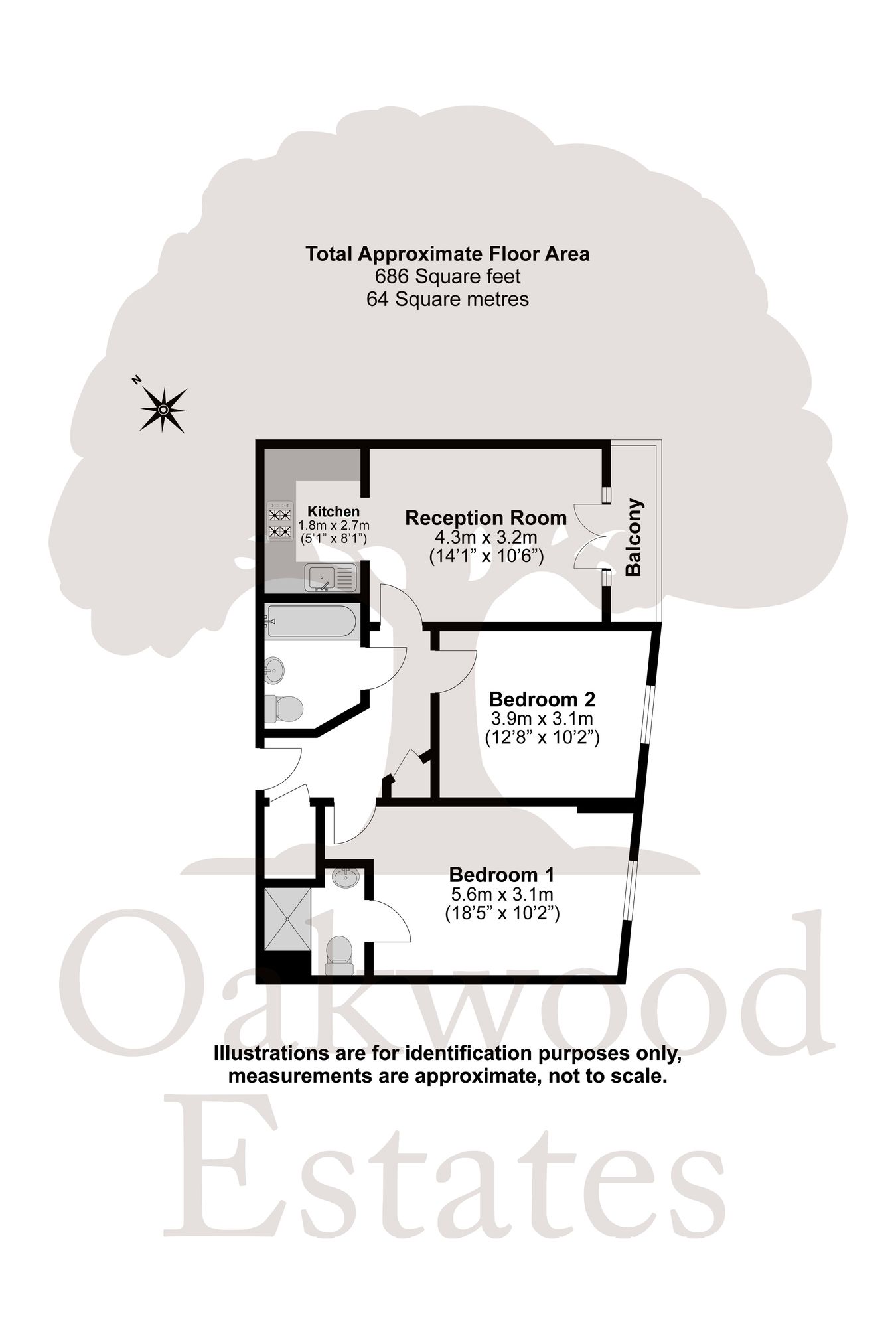 74, Aspects Court, Slough floorplan