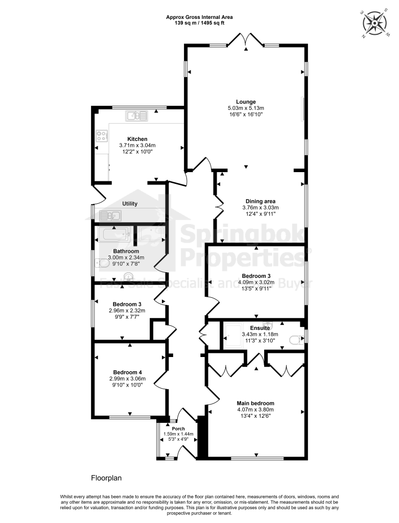 15, Sandhurst Drive, Wimborne floorplan
