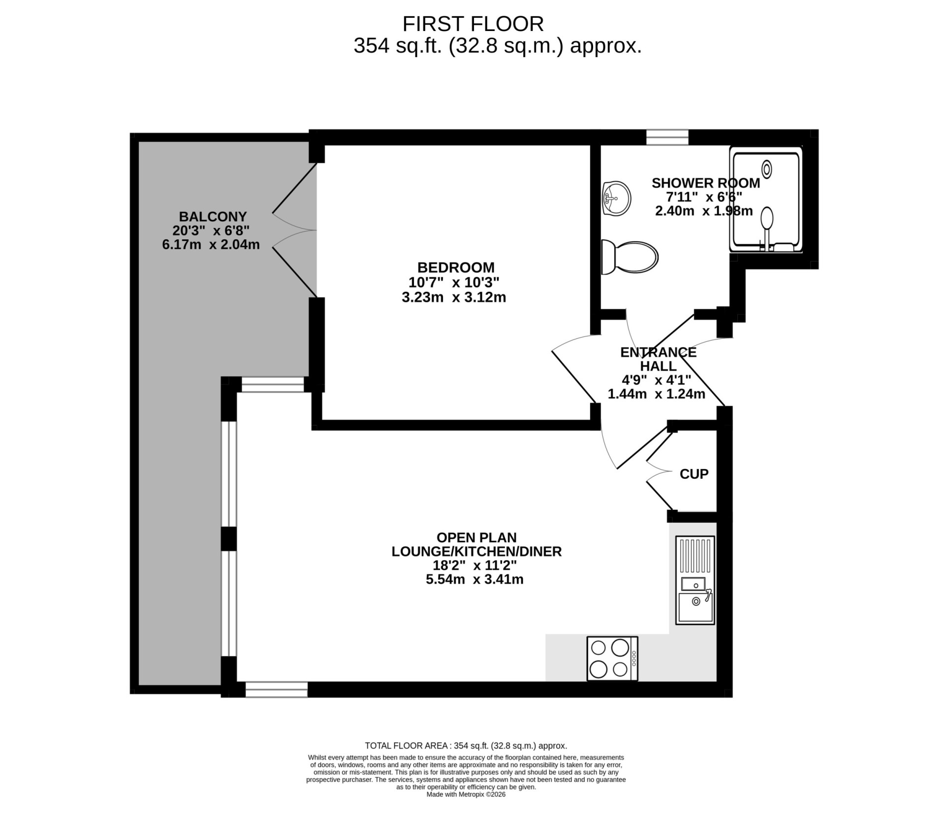 Apt. 4 Empress Apartments,Central Promenade, Douglas floorplan