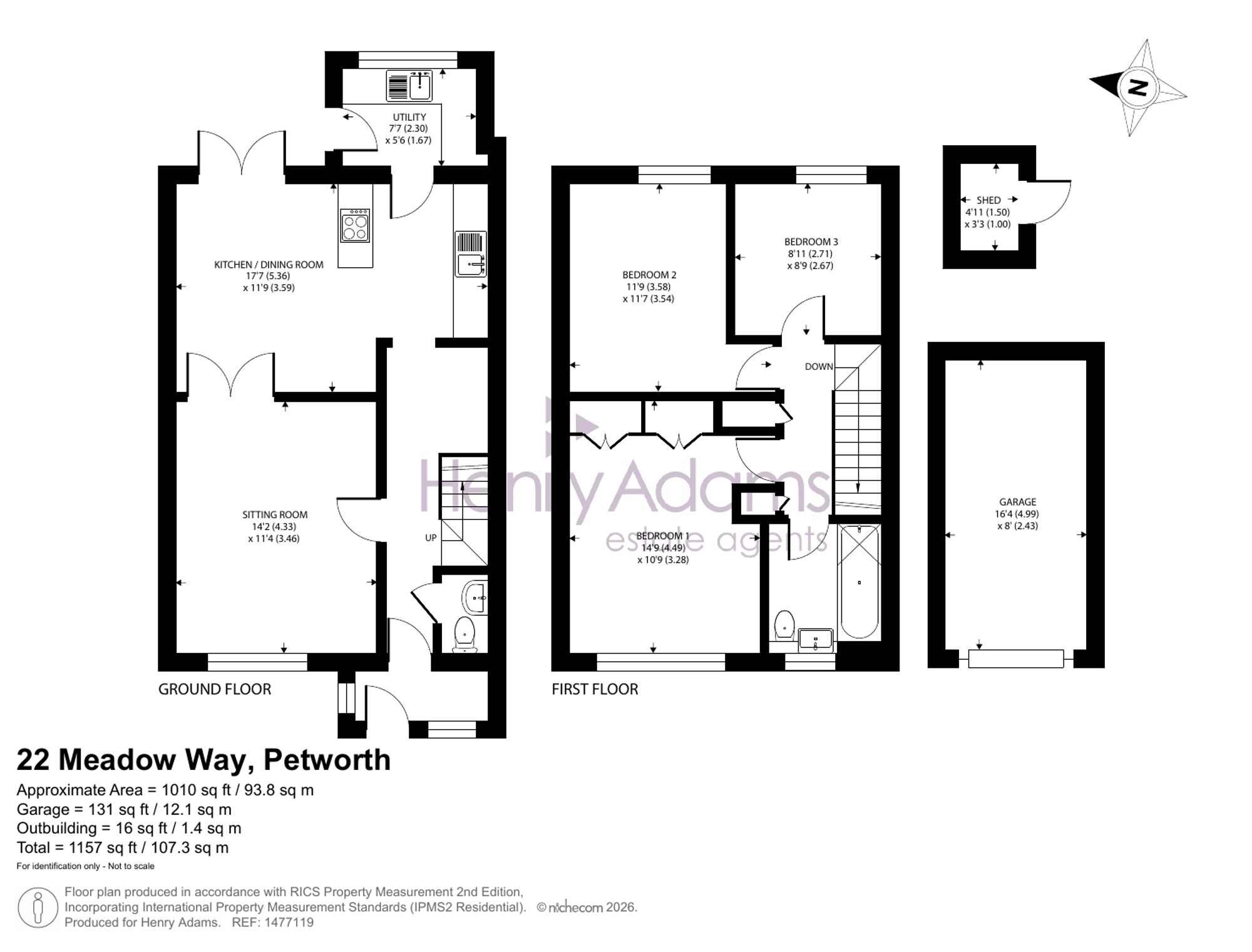 22 Meadow Way, Petworth floorplan