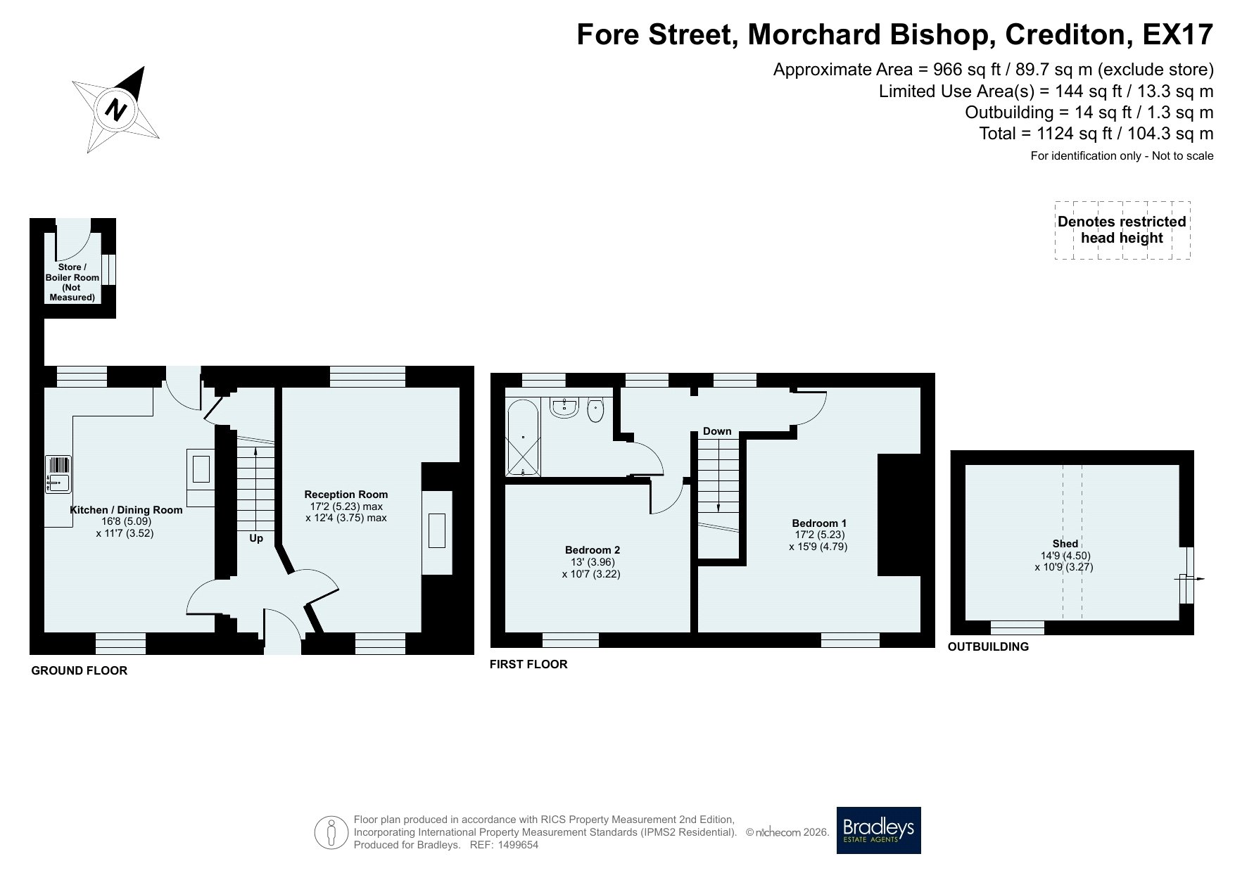 Thistle Cottage, 10, Fore Street, Crediton floorplan