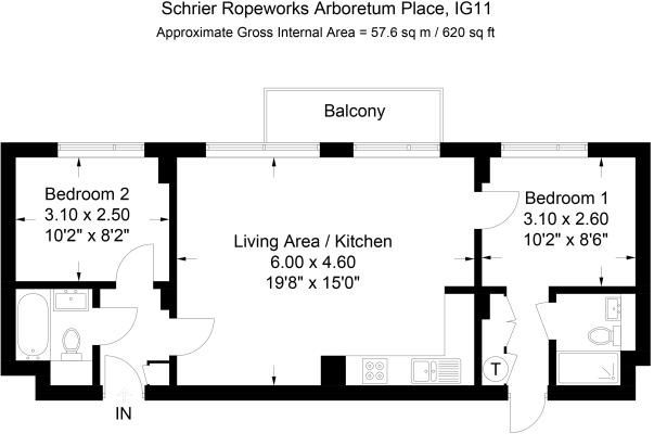 2 Bedrooms Flat for sale in Schrier, 1 Arboretum Place, Barking IG11