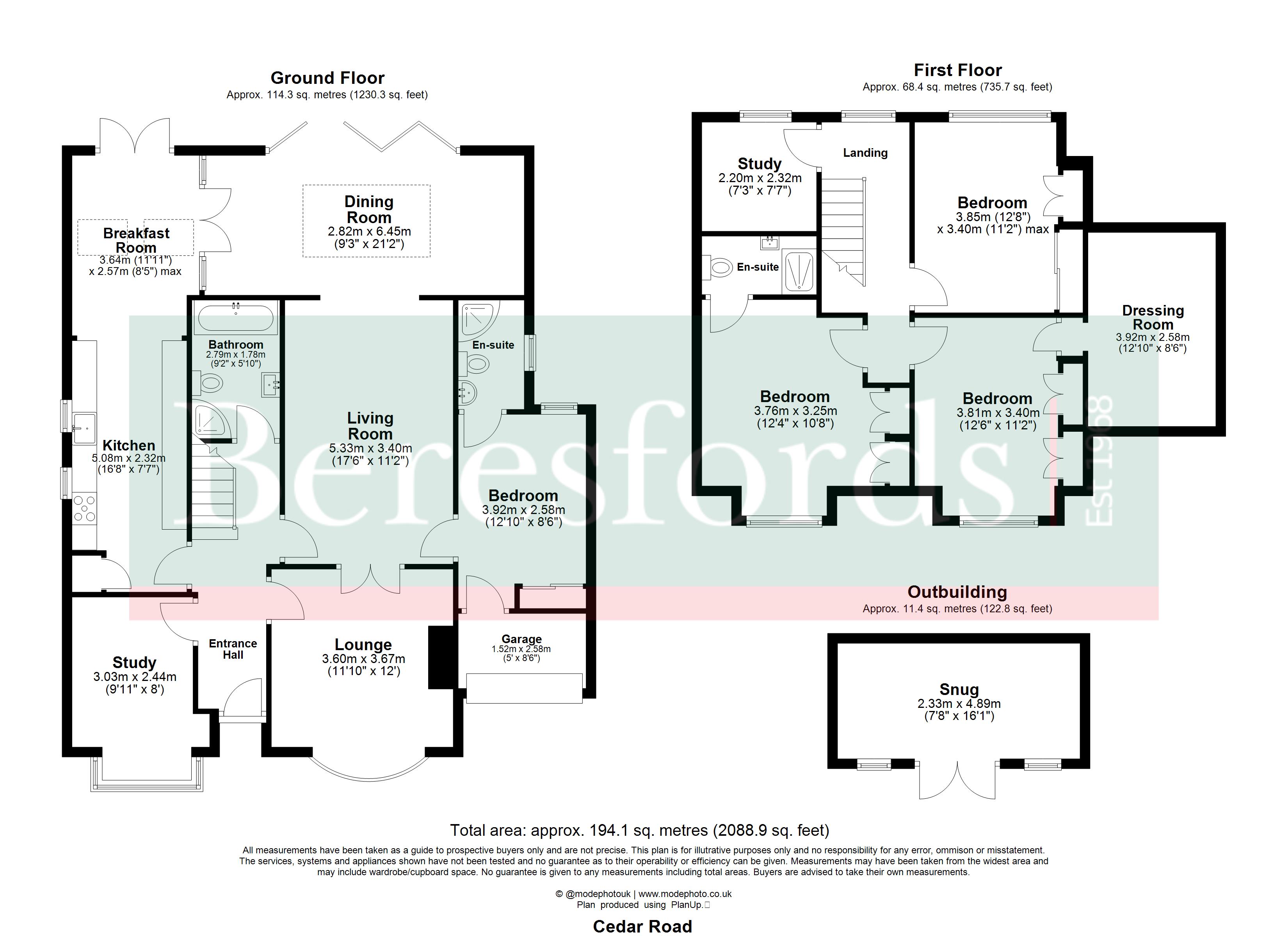 33, Cedar Road, Brentwood floorplan