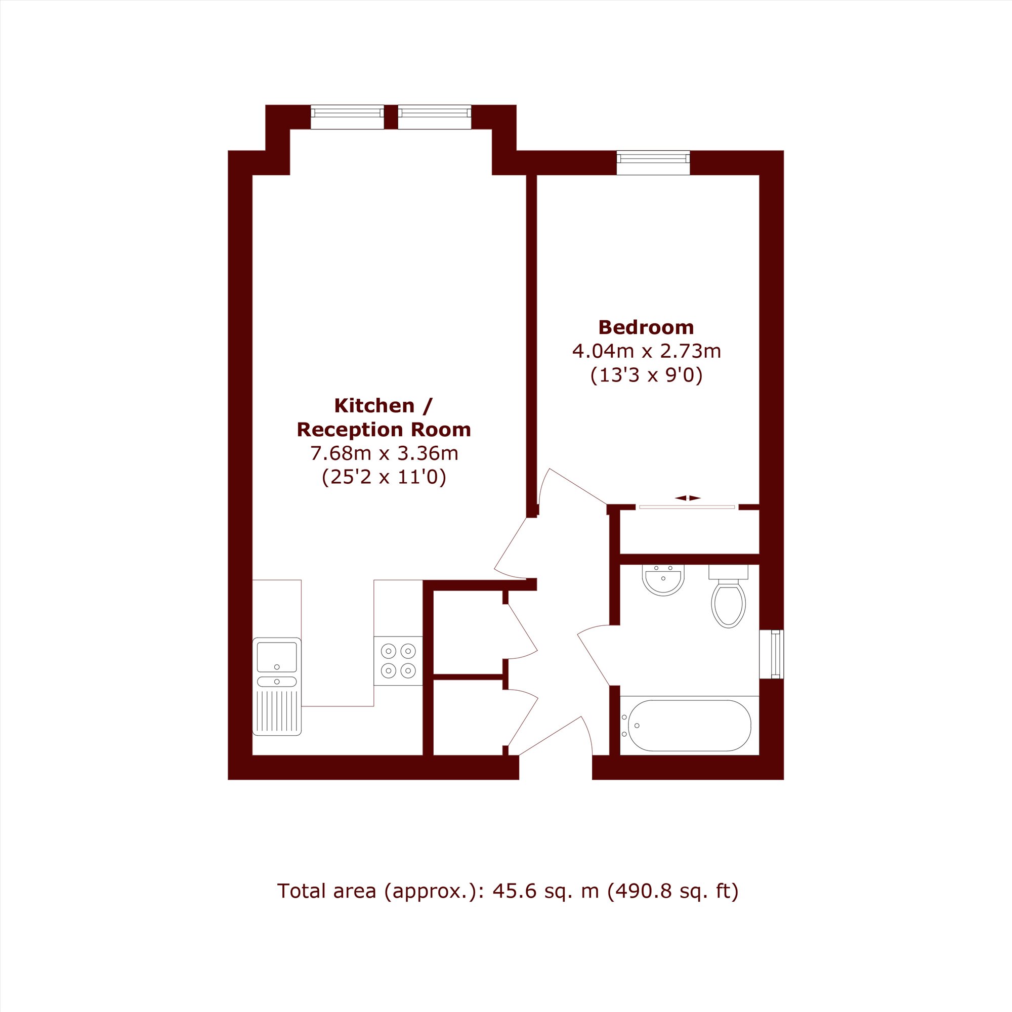 Flat 7, Andridge Court, 2A, Church Lane, London floorplan