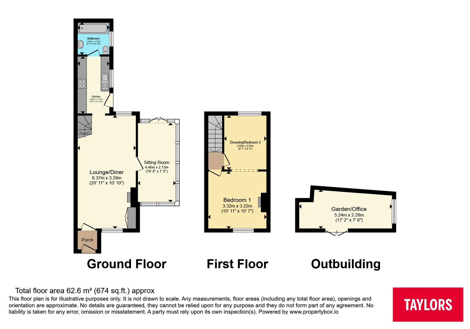 36, High Road, Sandy floorplan