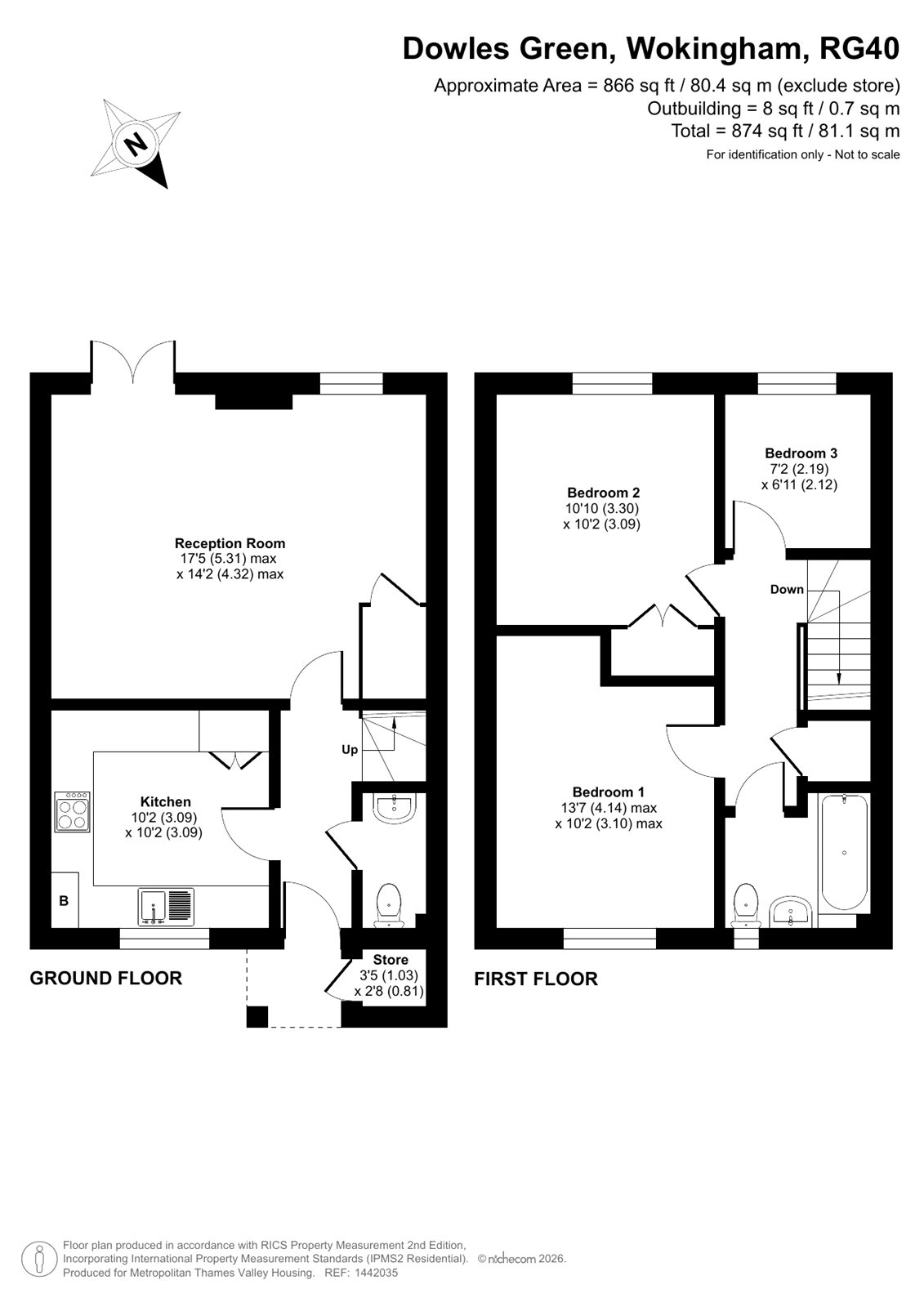 MTVH SO, 42, Dowles Green, Berkshire floorplan