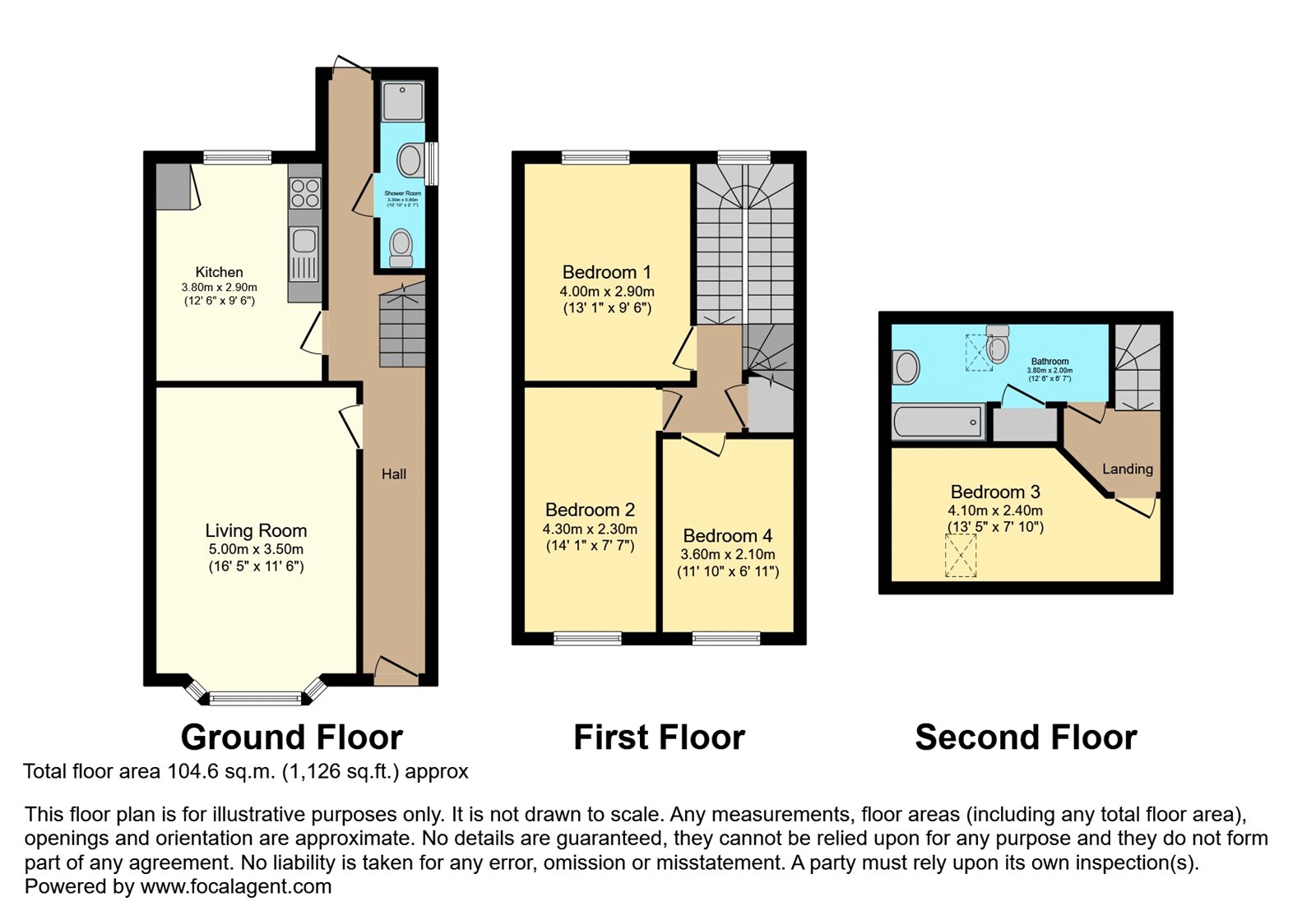 12, St. Pauls Road, Cheltenham floorplan