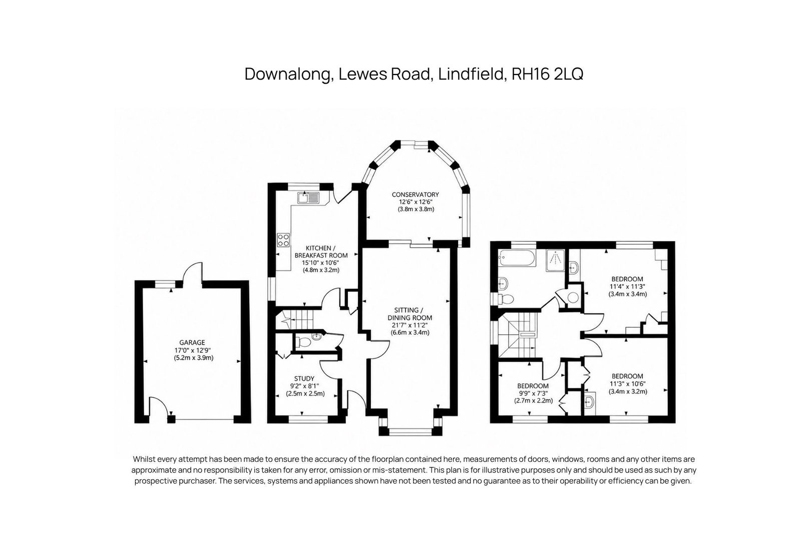 Downalong, Lewes Road, Haywards Heath floorplan