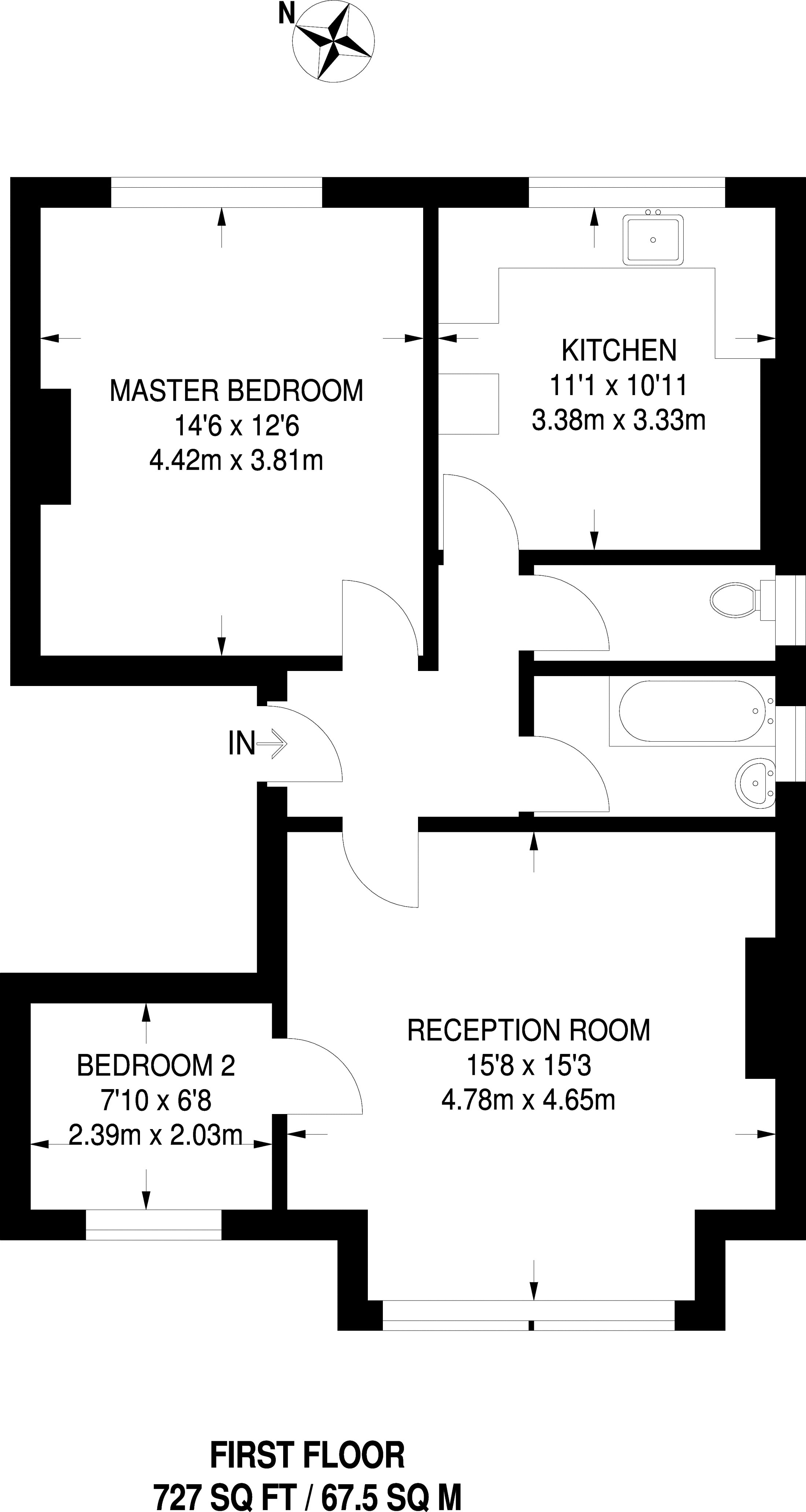 2 Bedrooms Flat to rent in Hurstbourne Road, Forest Hill SE23