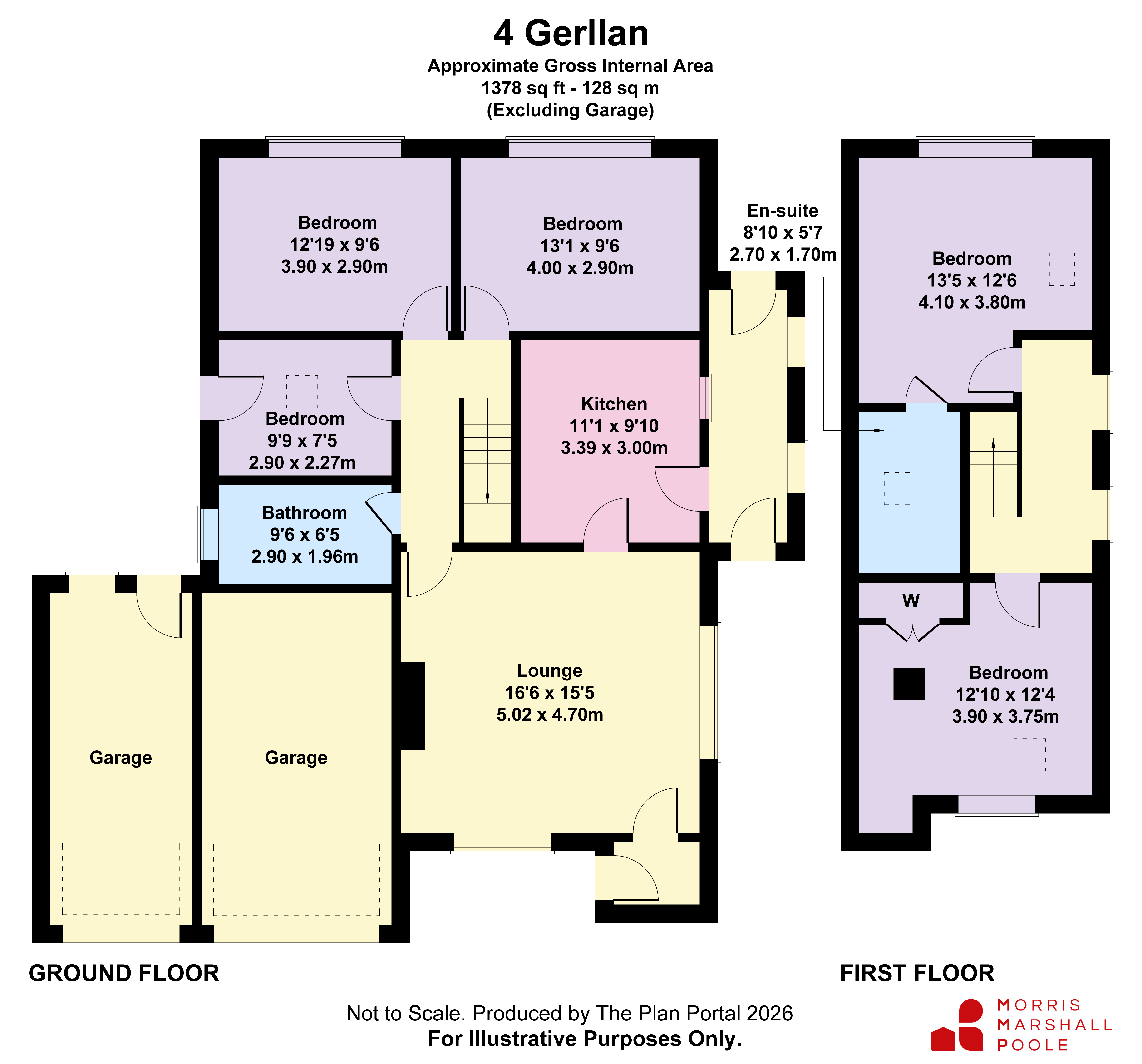 4, Gerllan, Gwynedd floorplan