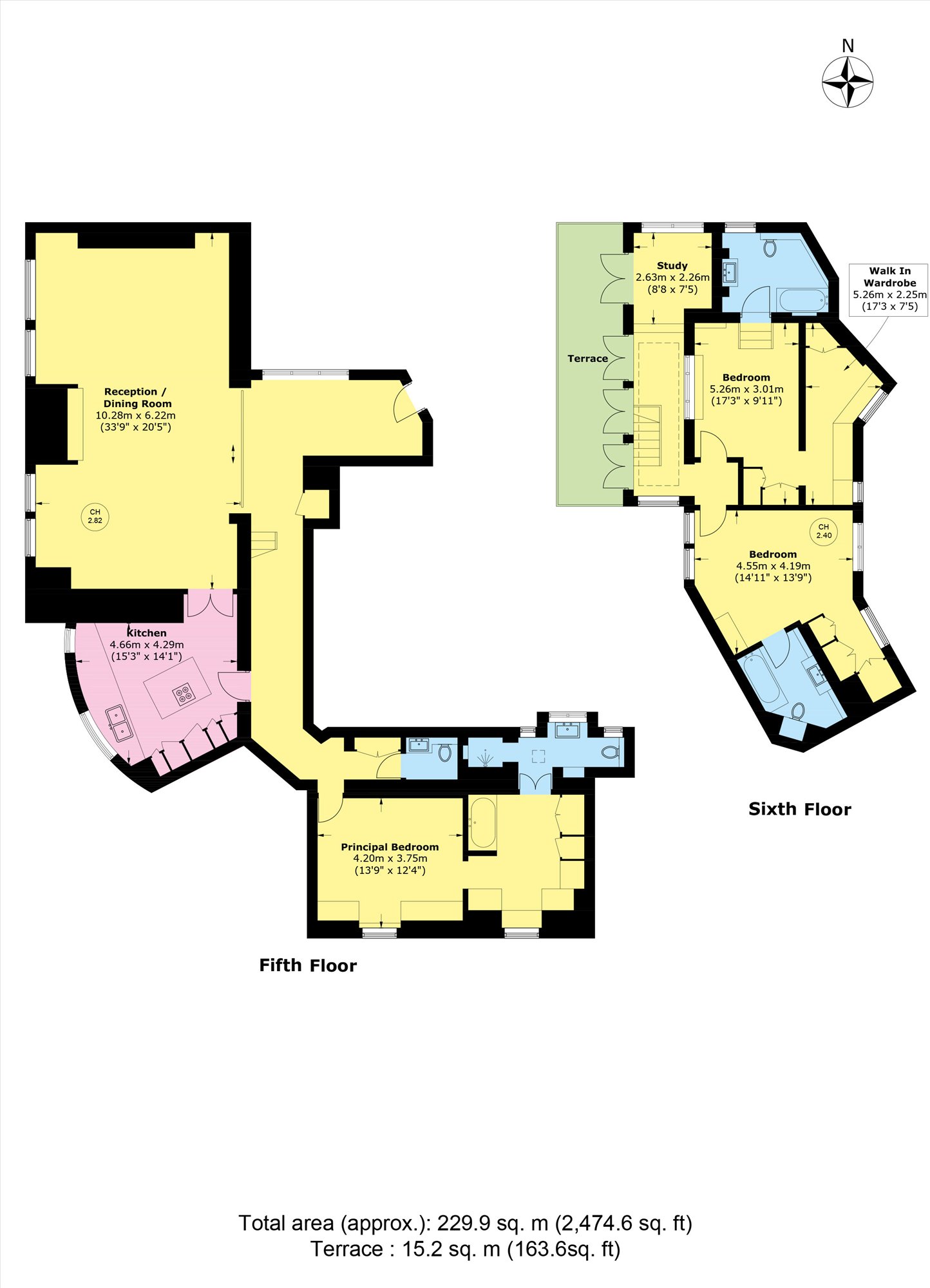 Flat 22, 51, South Street, London floorplan