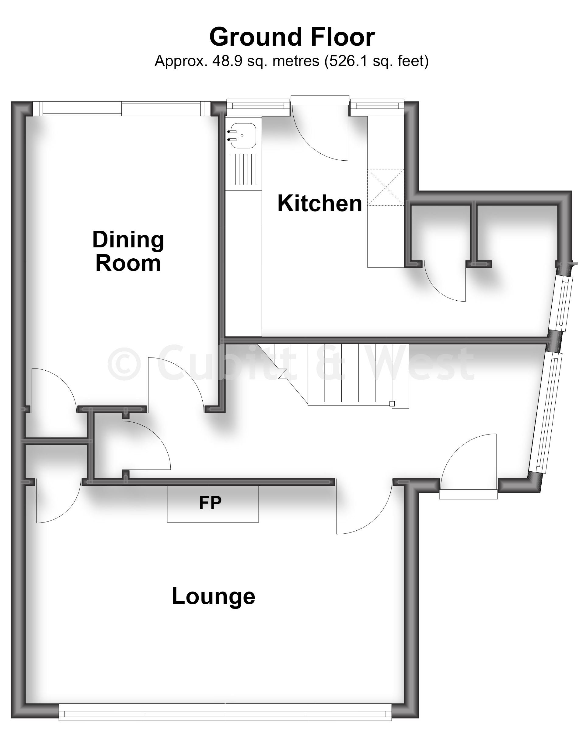 34, Oakshott Drive, Havant floorplan