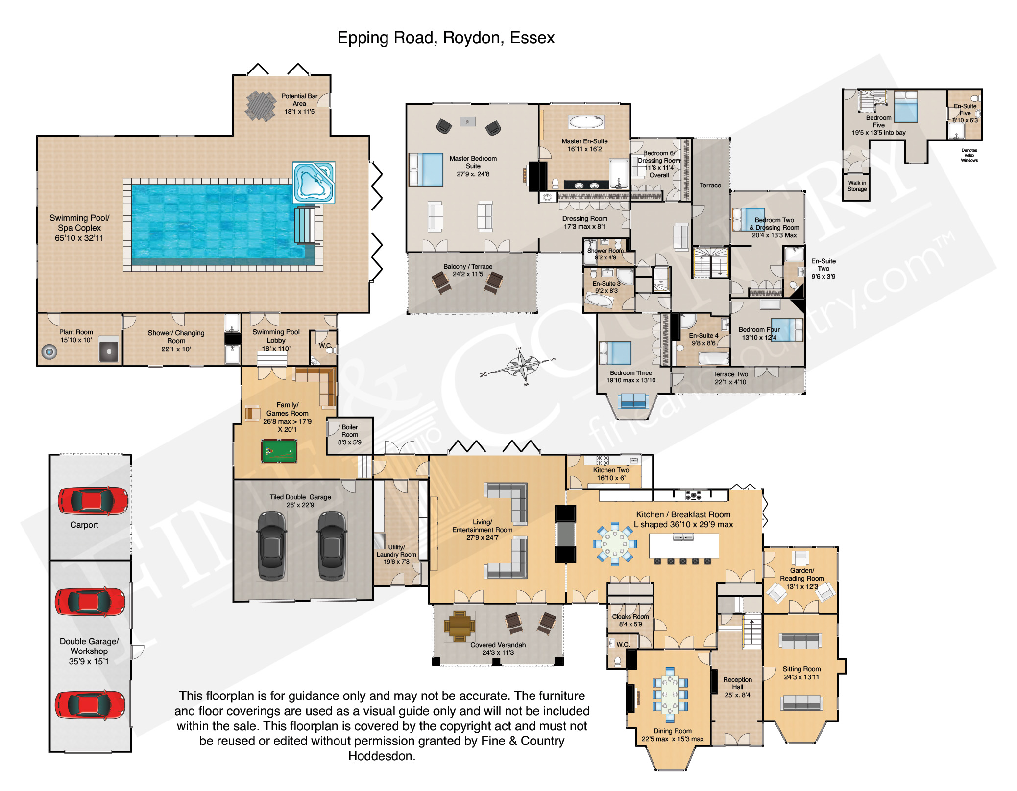 6 Bedrooms Detached house for sale in Epping Road, Roydon, Roydon CM19