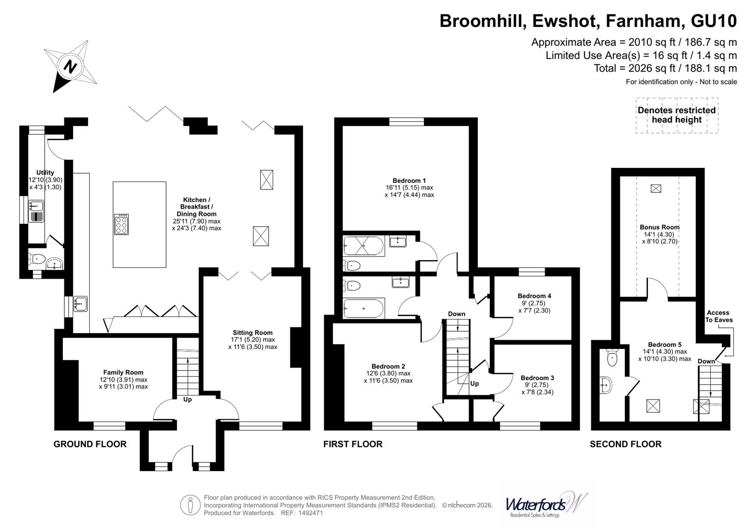 3, Broomhill, Farnham floorplan