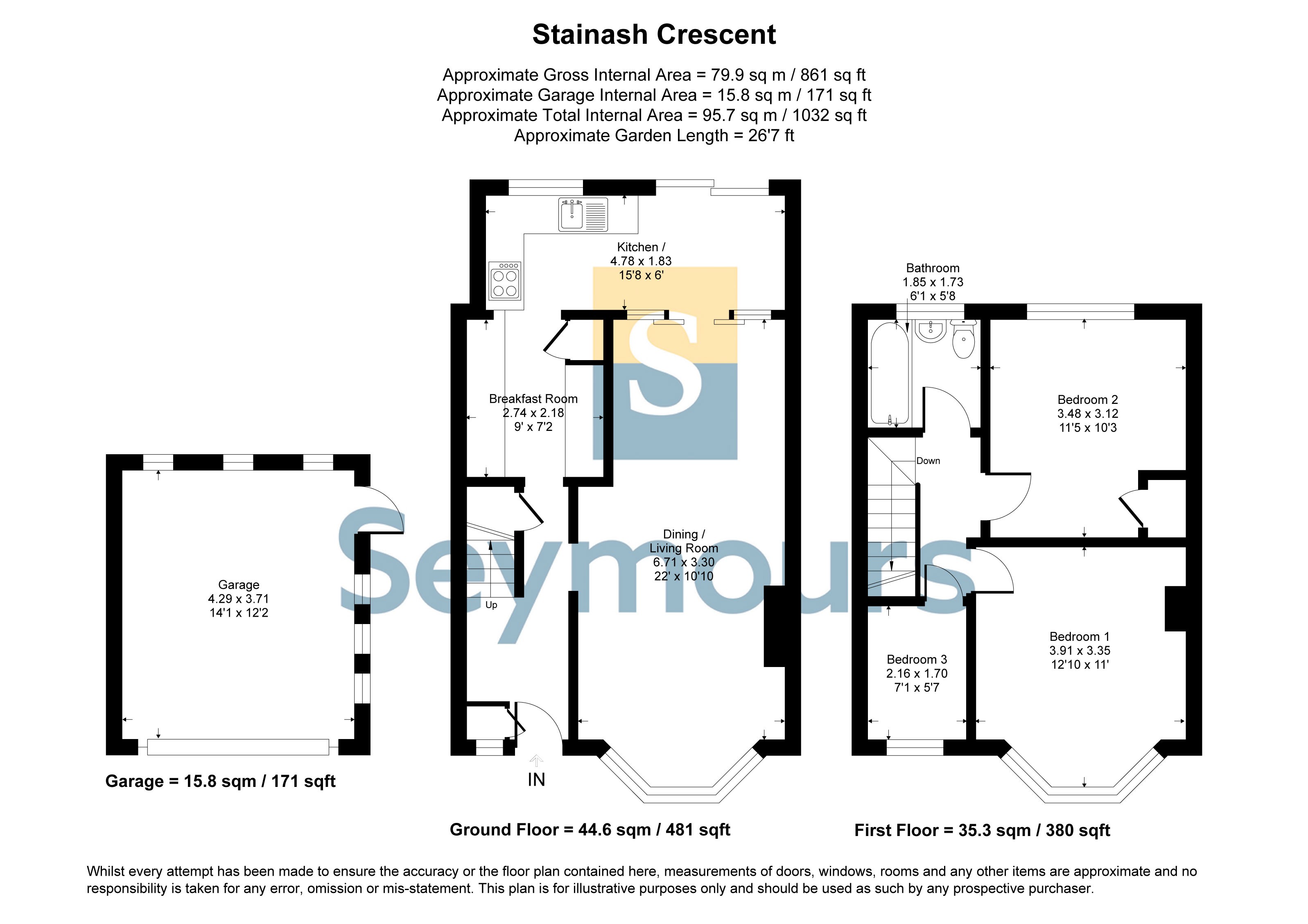 11, Stainash Crescent, Surrey floorplan