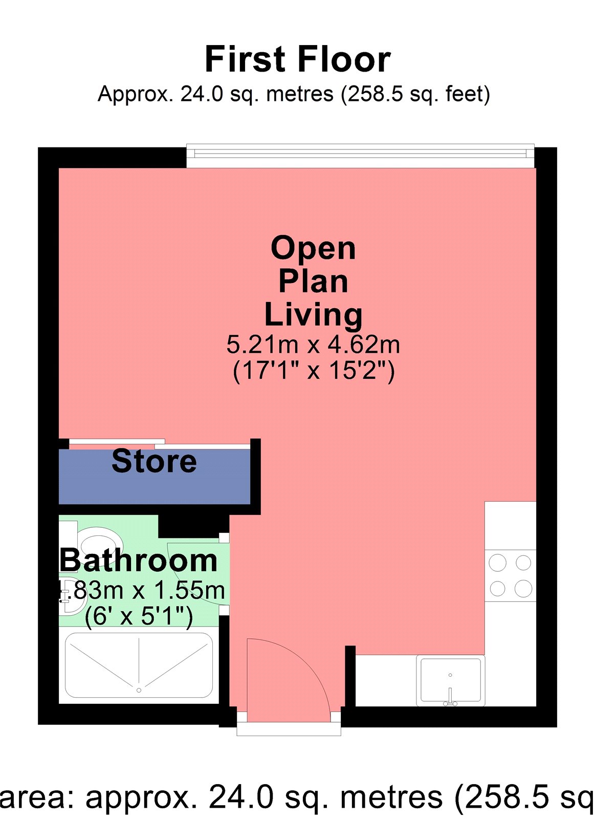 0 Bedrooms Studio to rent in Arliss Court, 24 Clarendon Road, Watford, Hertfordshire WD17