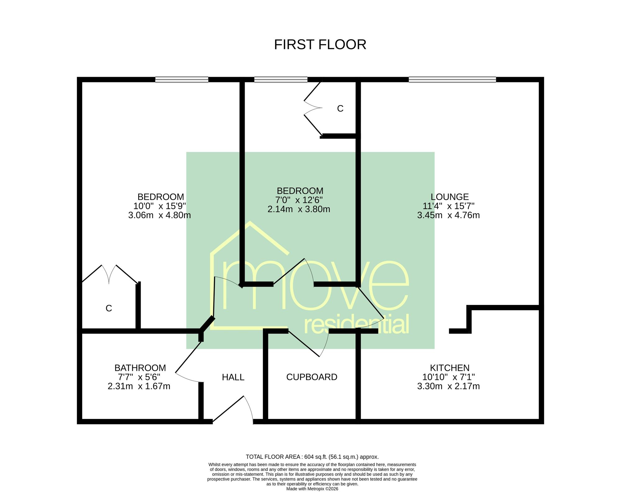 18 Cammell Court Park Road South, Prenton floorplan