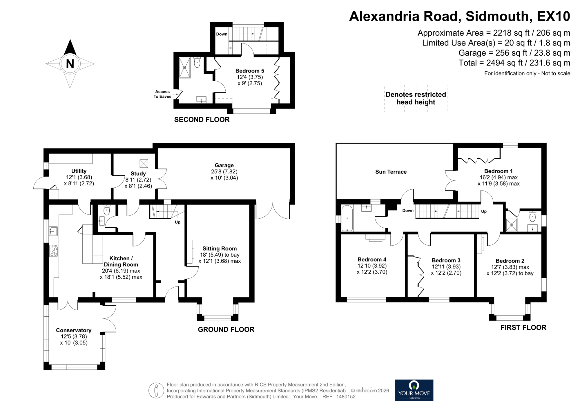 43, Alexandria Road, Devon floorplan