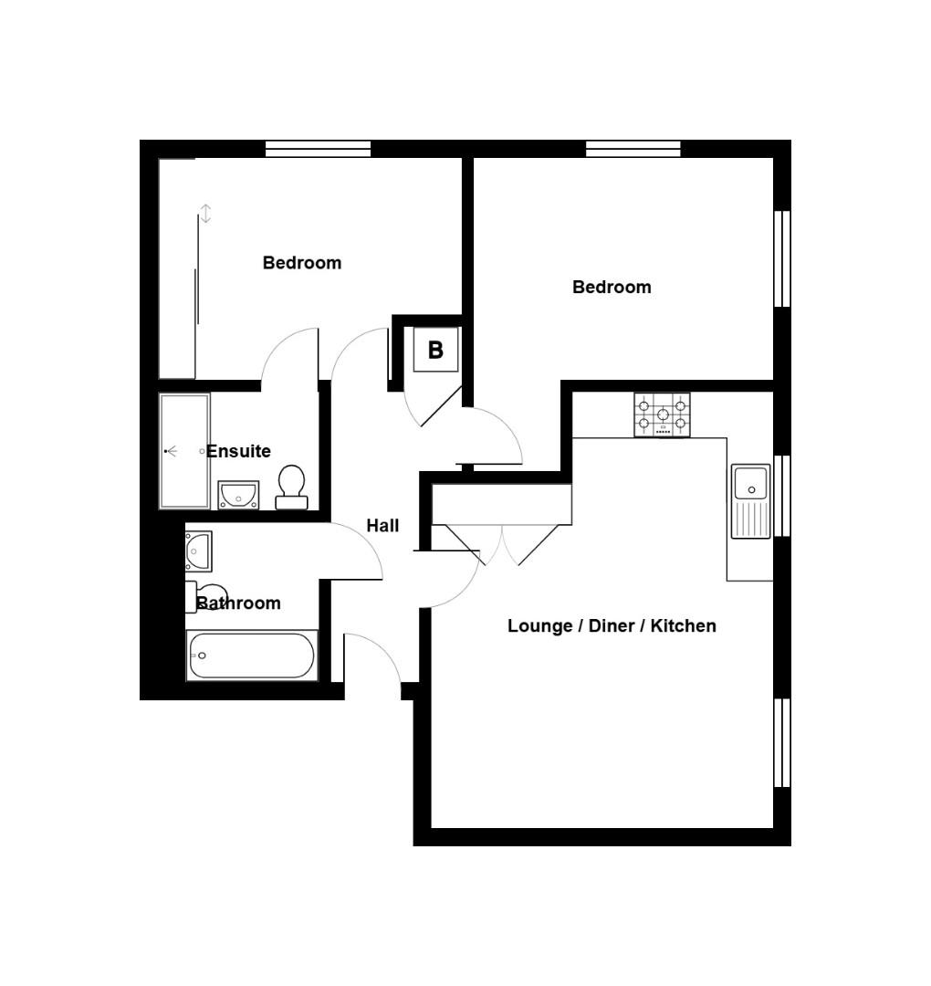 Apartment 6 Cotswold Mews, 55, Bowling Road, Bristol floorplan