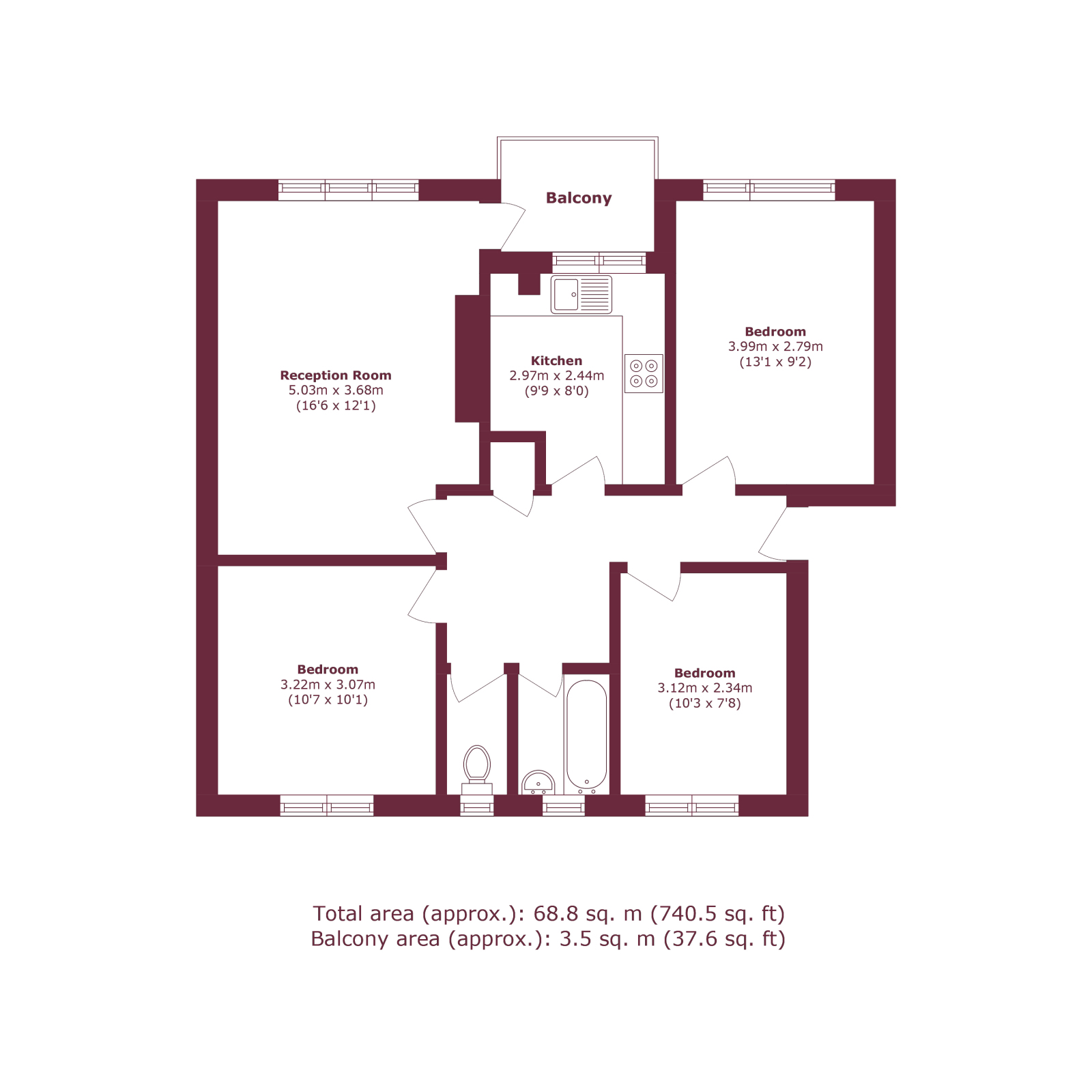 15, Barnardo Gardens, London floorplan