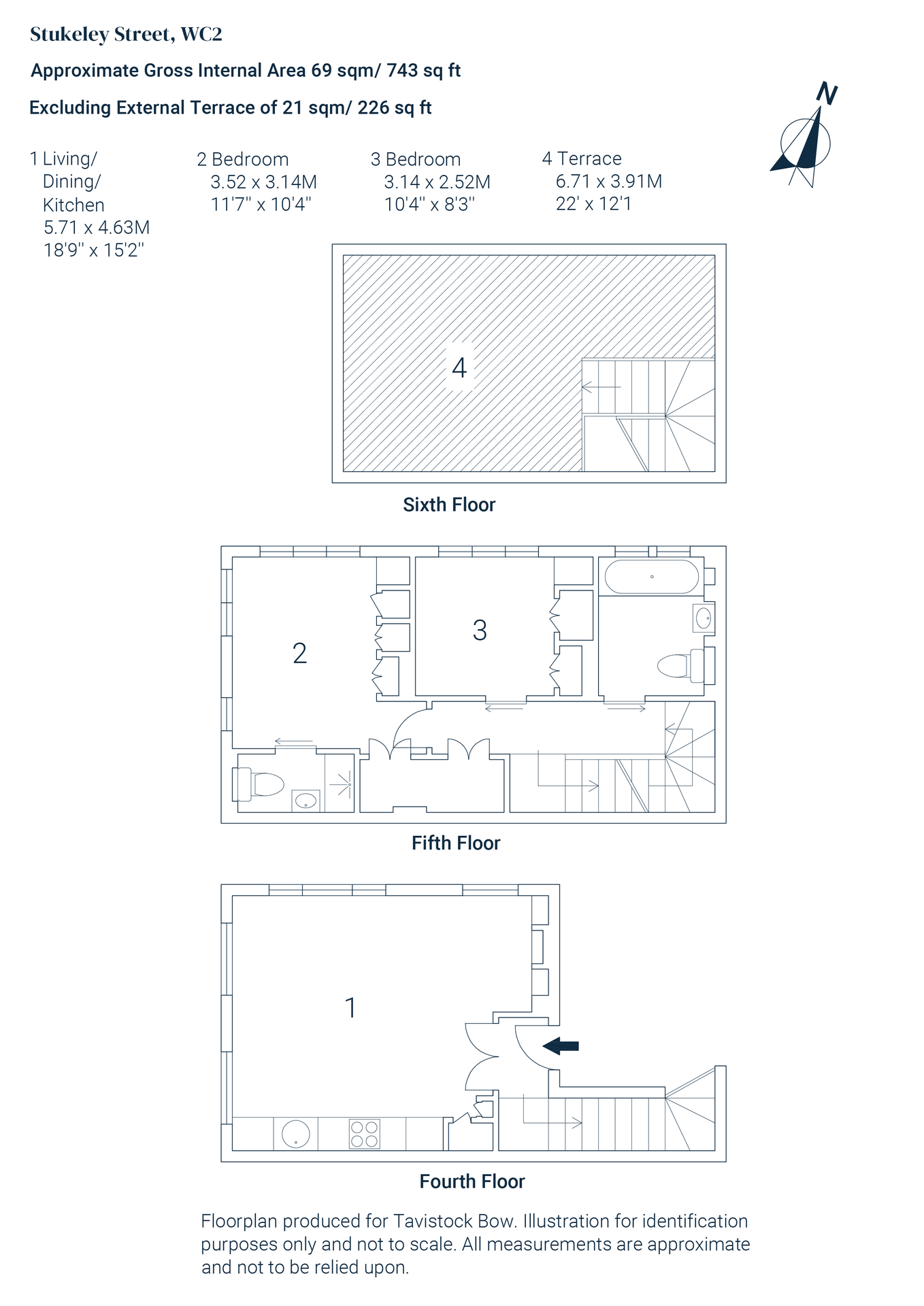Apartment 6, 18 Stukeley Street, Seven Dials floorplan