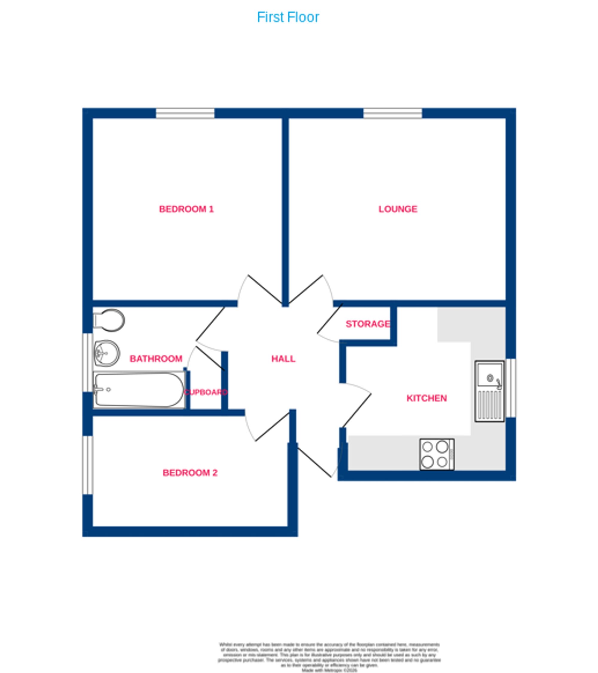 Charleston Avenue, Basildon floorplan