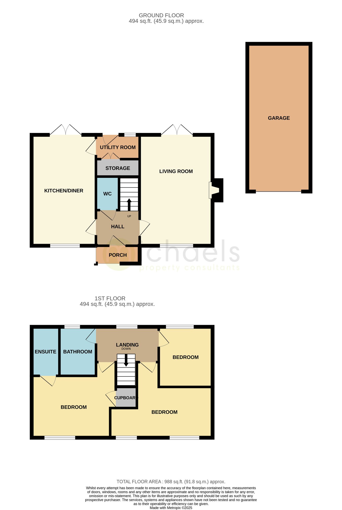 33, Robinson Close, Colchester floorplan