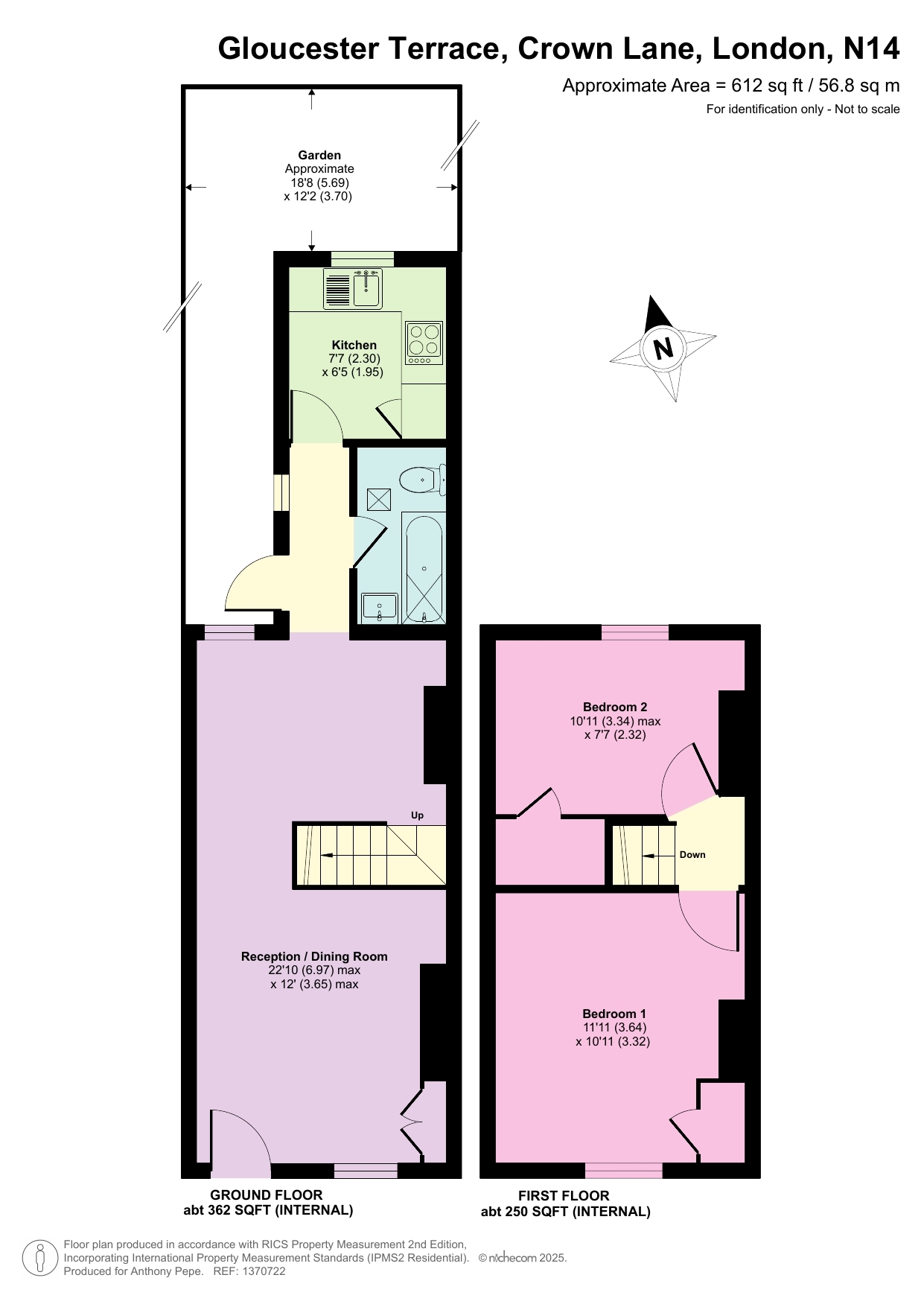 Gloucester Terrace, Crown Lane, Southgate, London, N14 floorplan