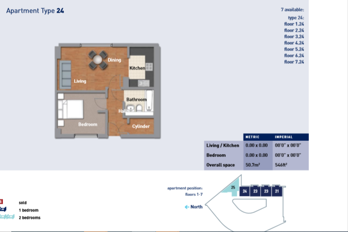 APARTMENT 76, 1 JORDAN STREET Manchester, Greater Manchester floorplan