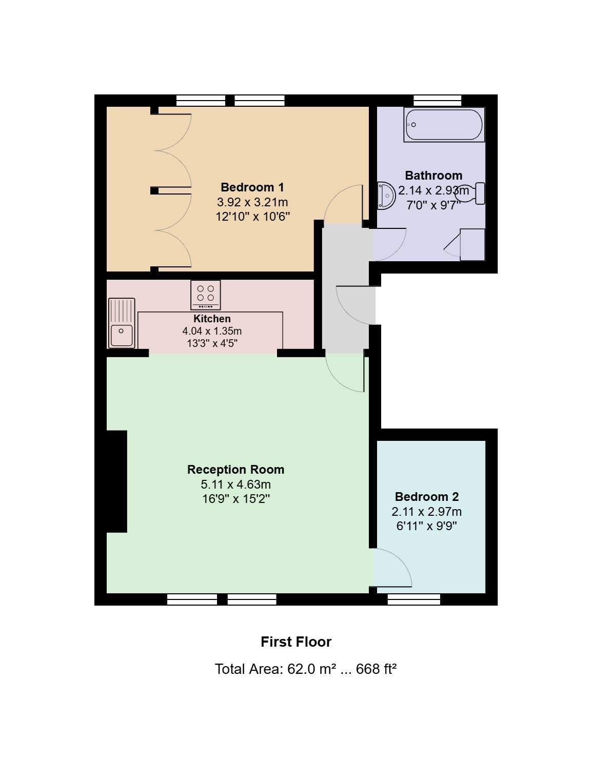 Dalmeny Road, Tufnell Park, London floorplan