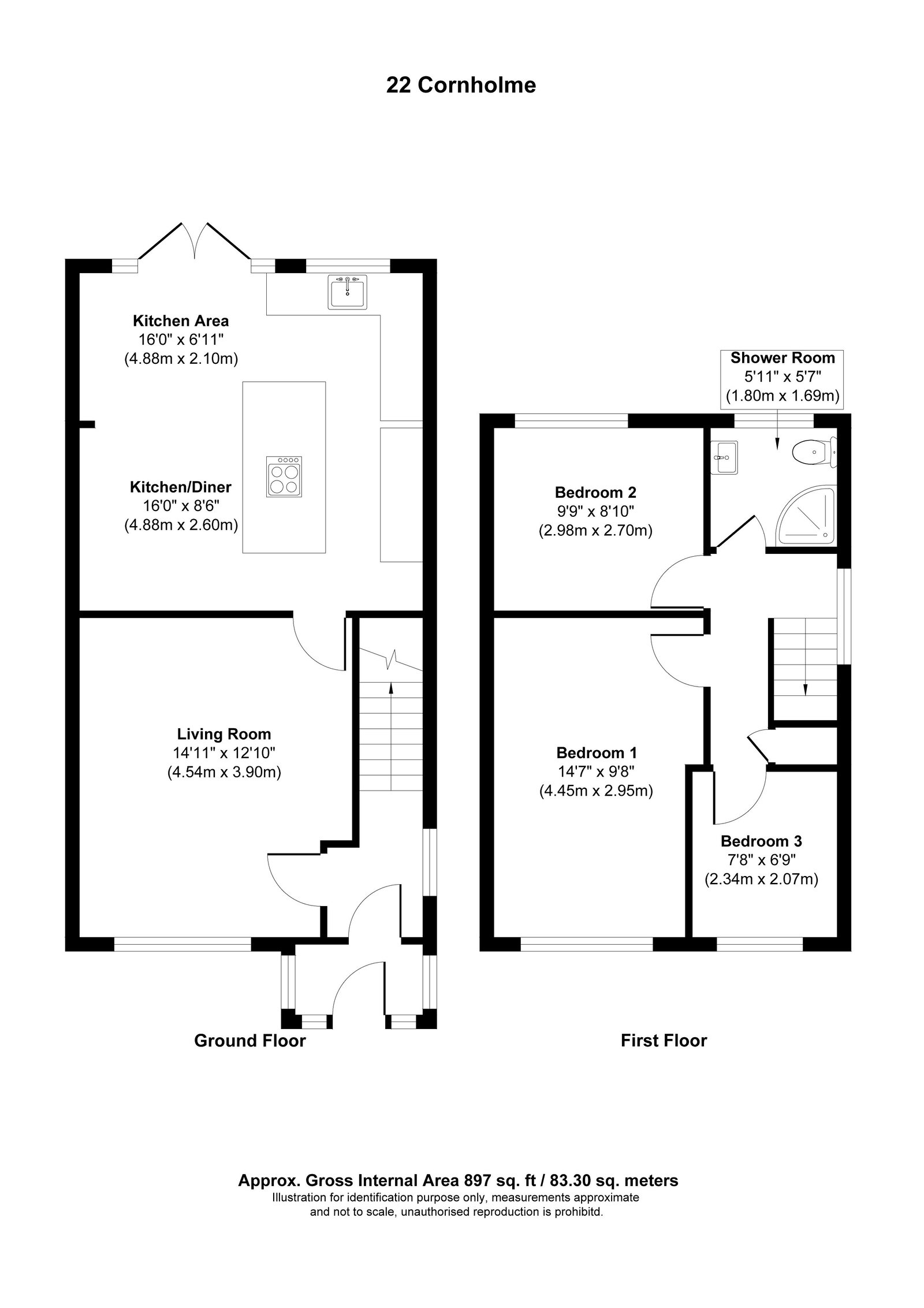 22, Cornholme, Burnley floorplan