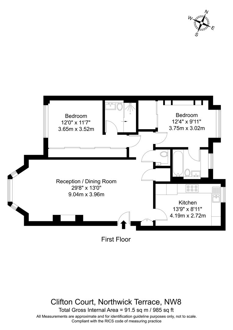 Clifton Court, Northwick Terrace, London, NW8 floorplan