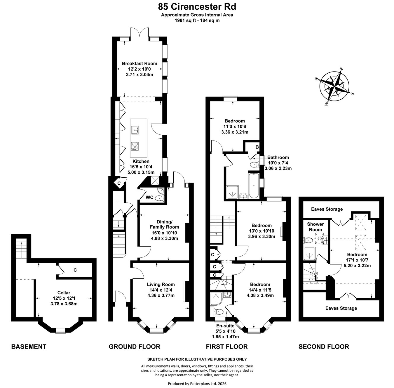 85, Cirencester Road, Cheltenham floorplan